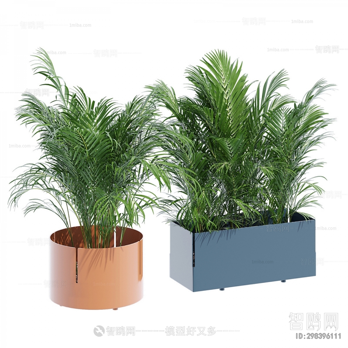 Modern Potted Green Plant