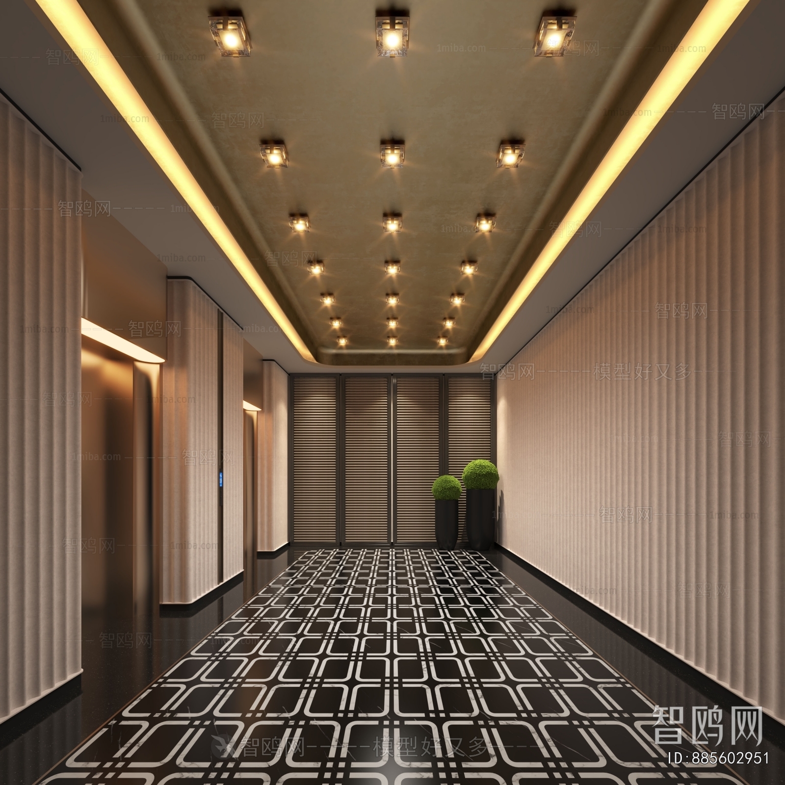 Modern Elevator Hall