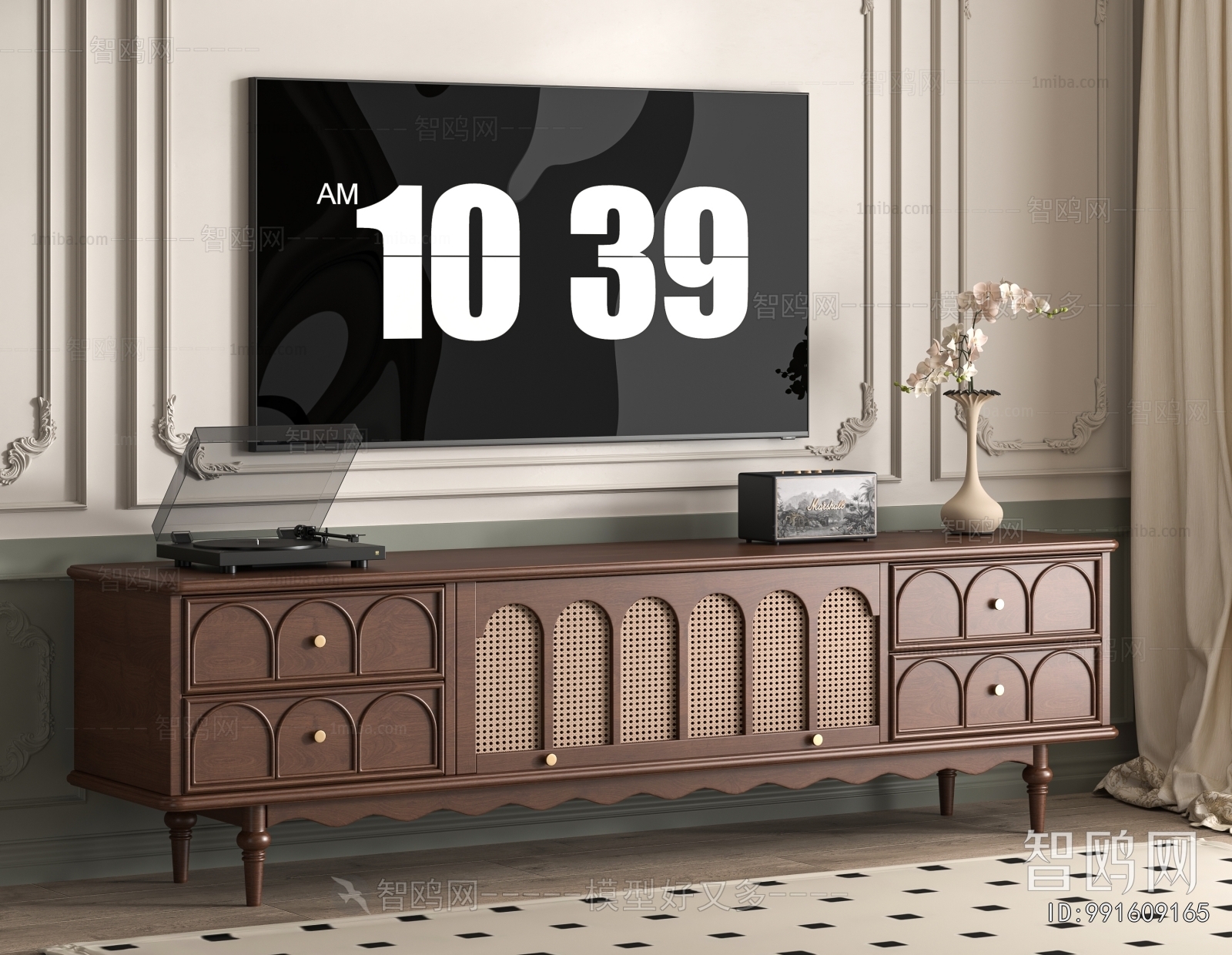 French Style TV Cabinet