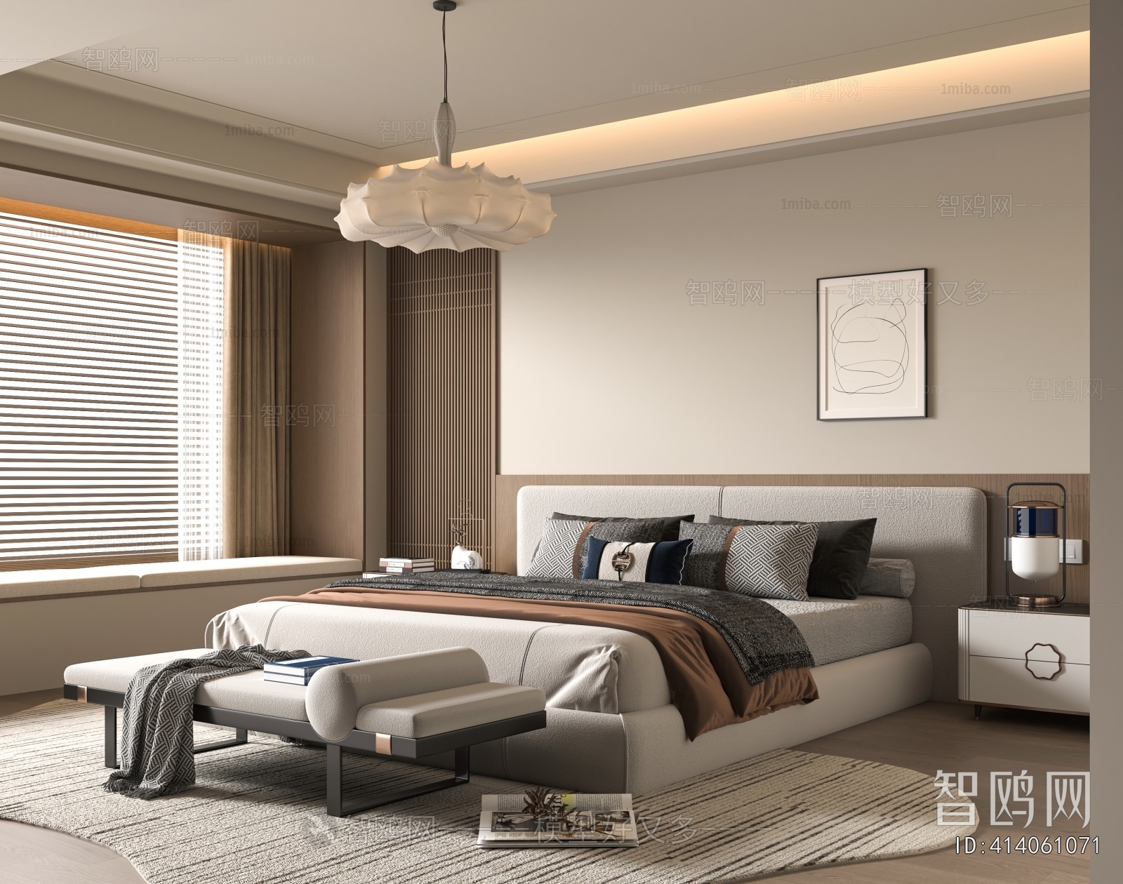 New Chinese Style Bedroom