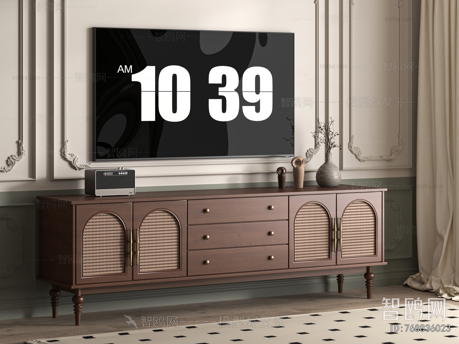 French Style TV Cabinet