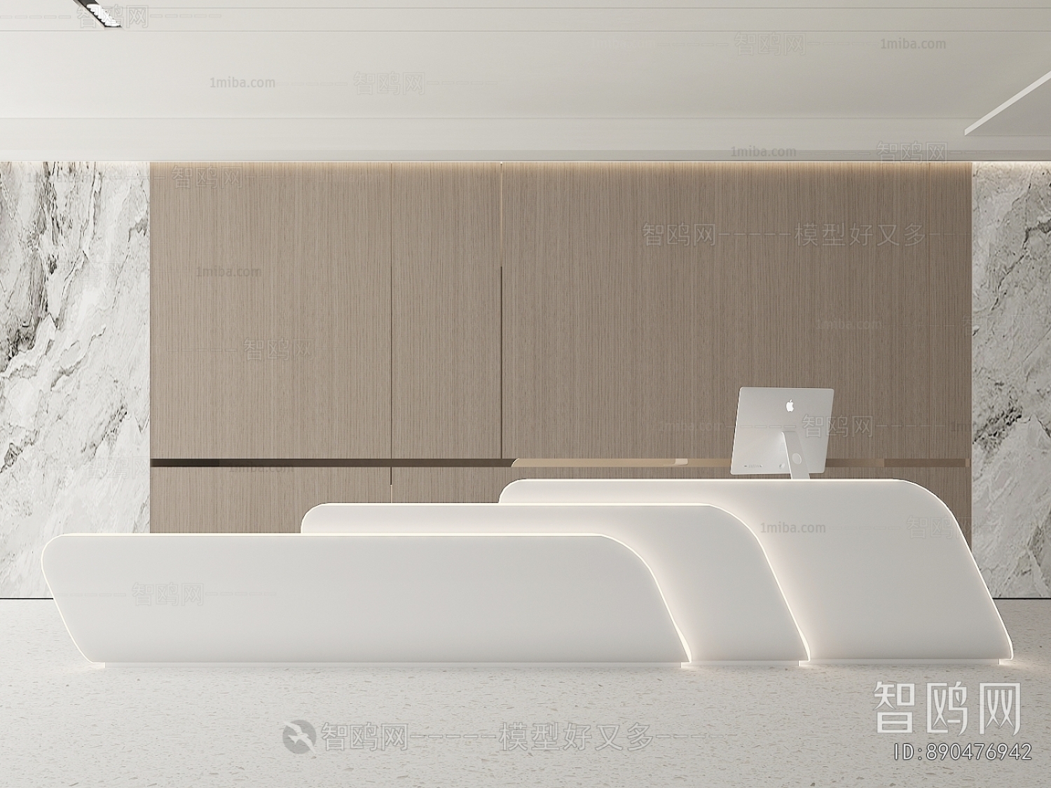 Modern Office Reception Desk