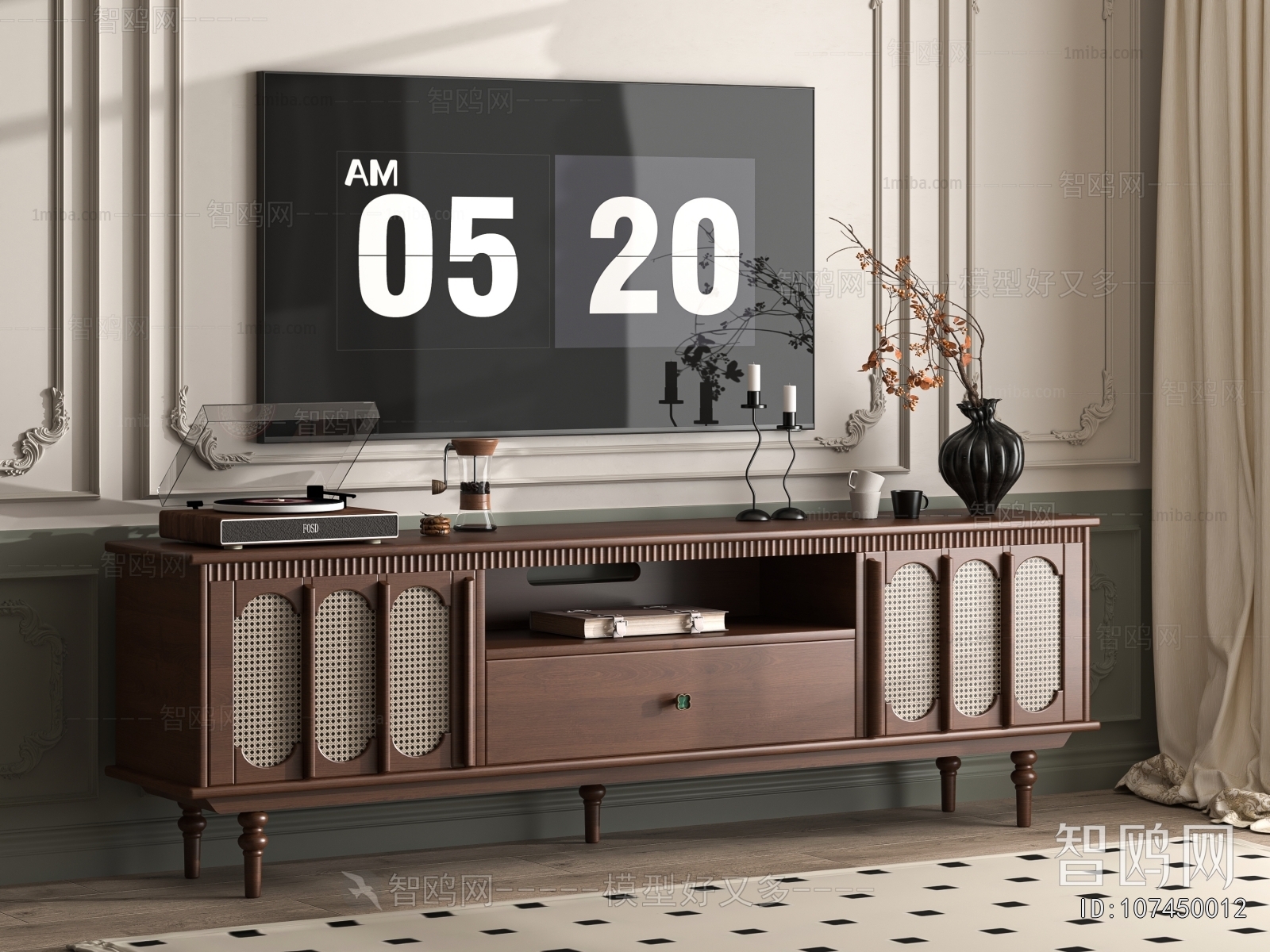 French Style TV Cabinet