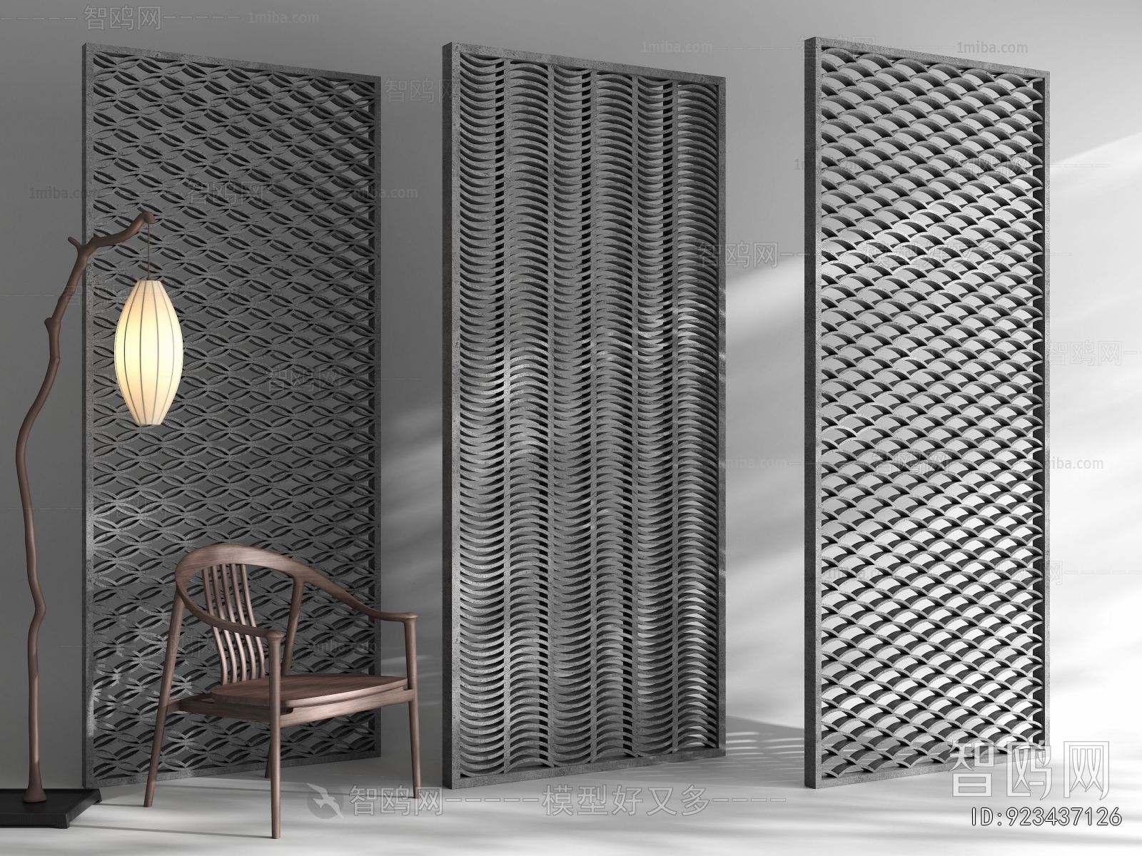 New Chinese Style Cement Brick Screen Partition