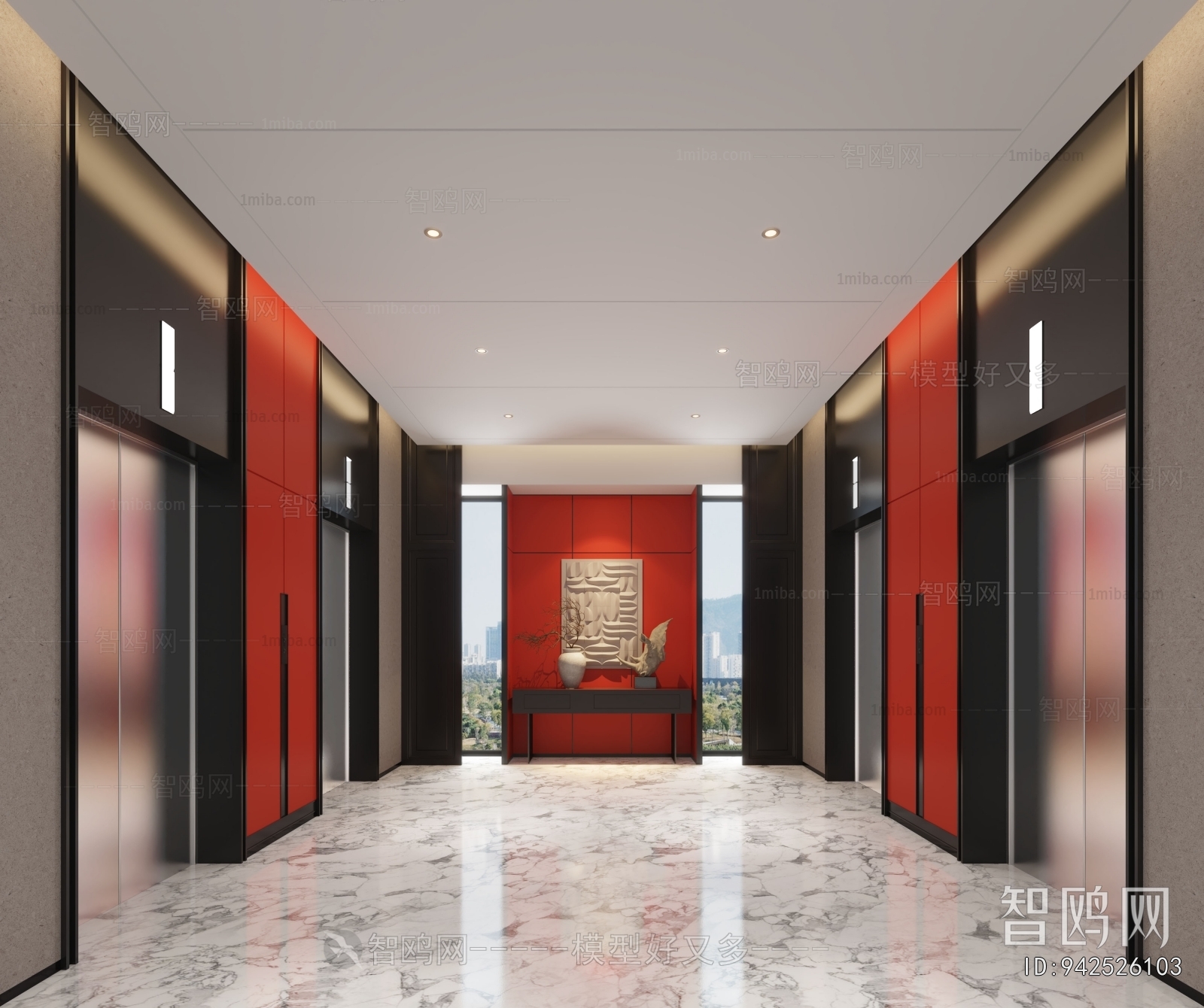 Modern Elevator Hall