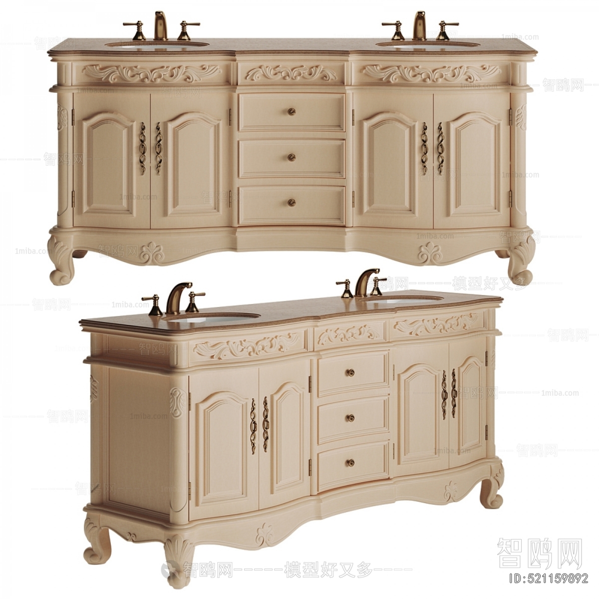 European Style Bathroom Cabinet