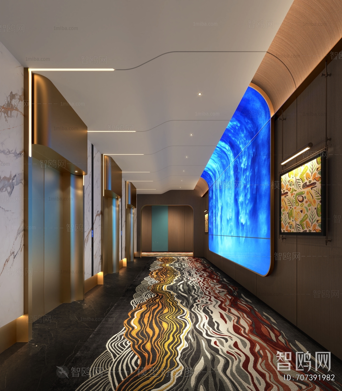 Modern Elevator Hall