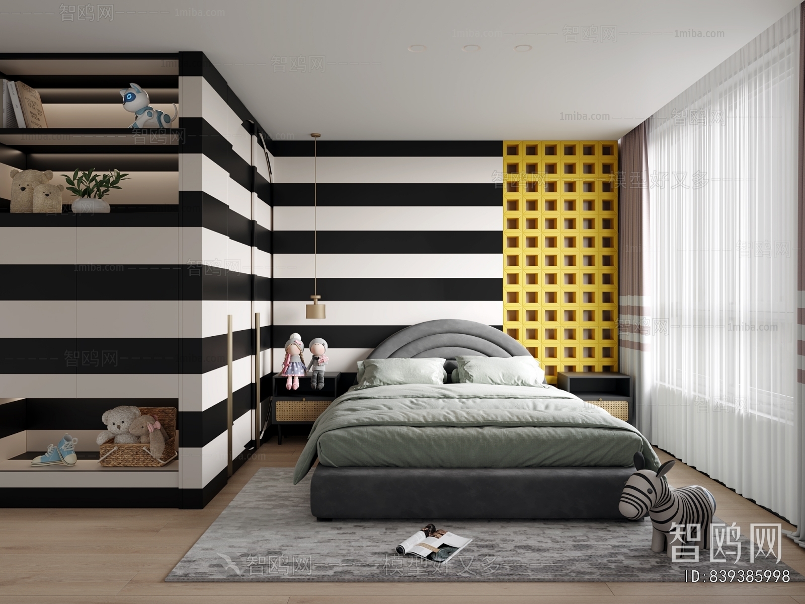 Modern Boy's Room And Son's Room