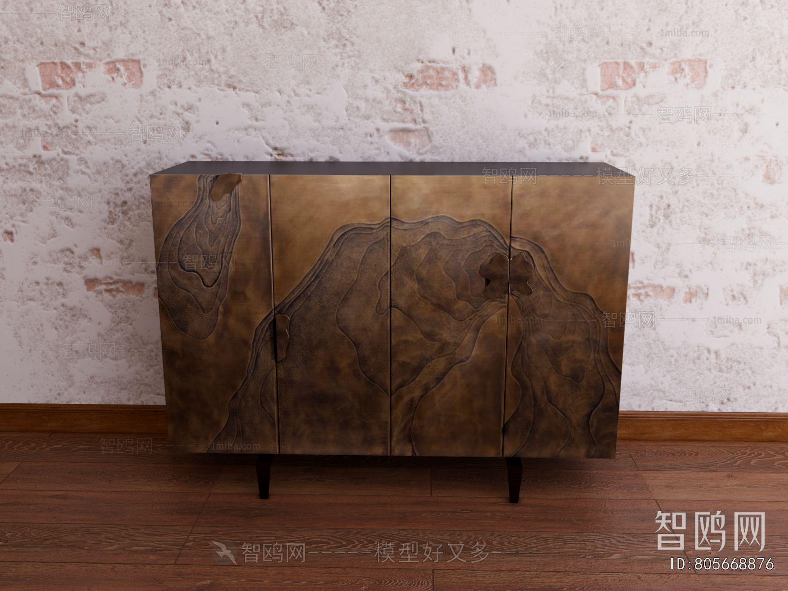 New Chinese Style Side Cabinet