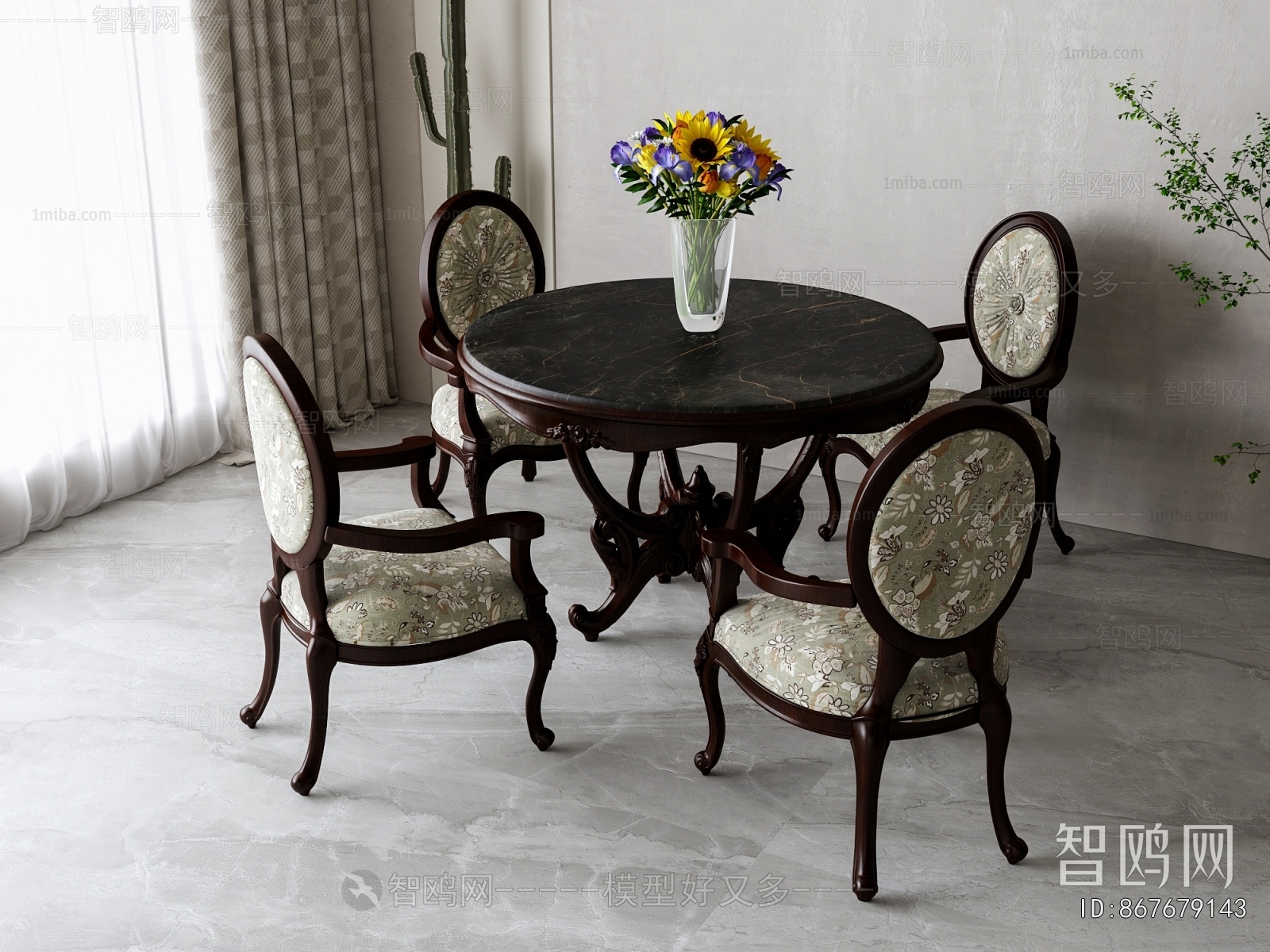 American Style Dining Table And Chairs