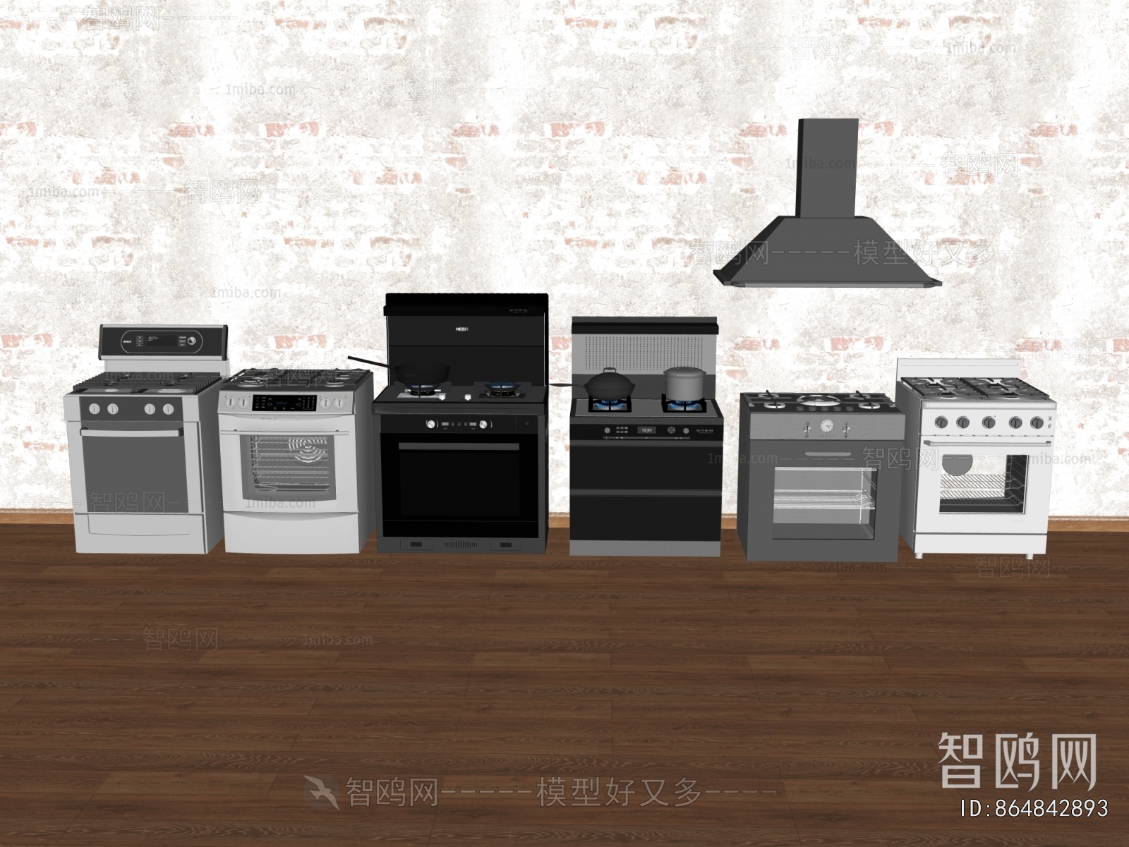 Modern Kitchen Electric Gas Range