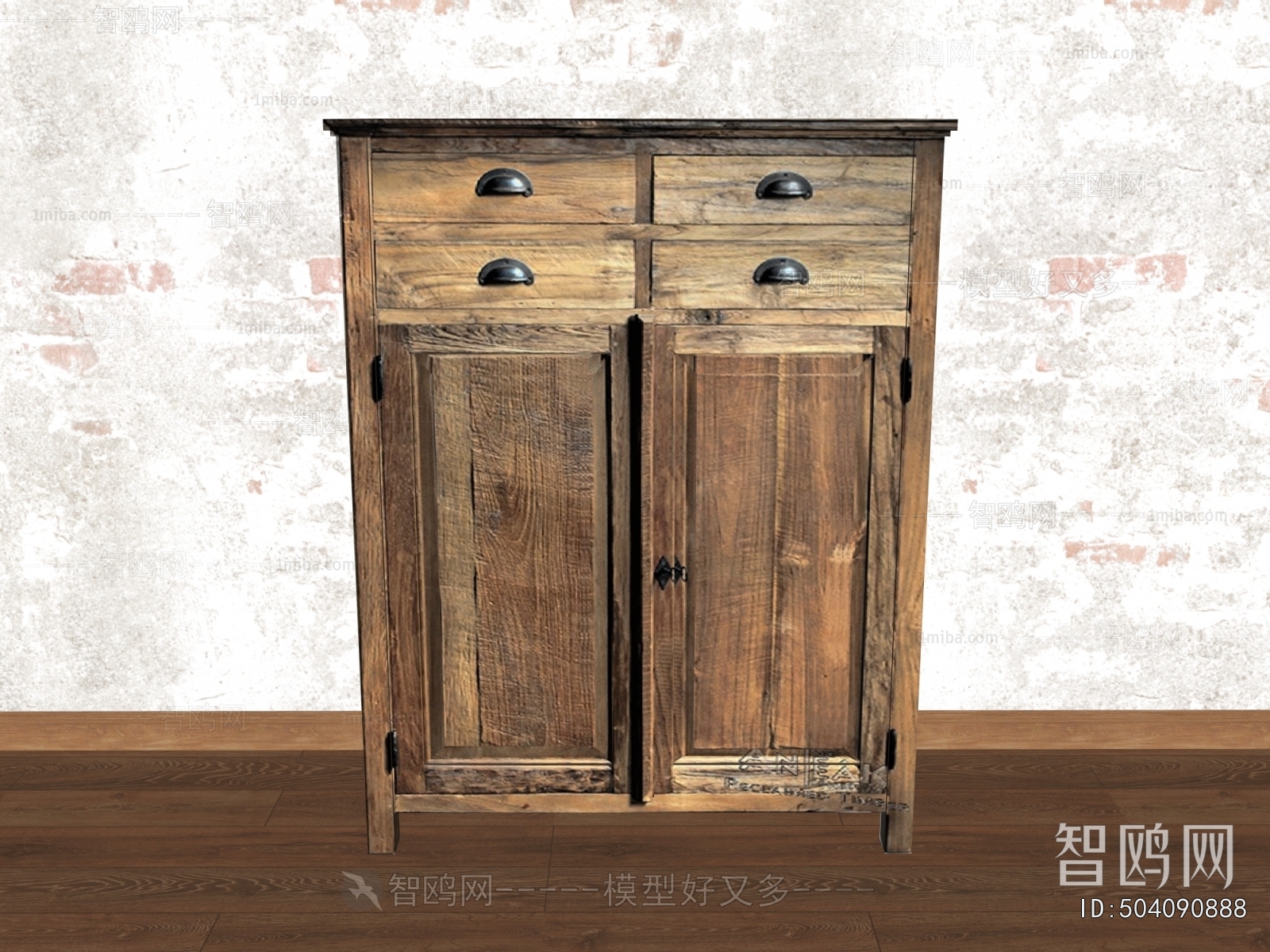 Modern Retro Style Side Cabinet