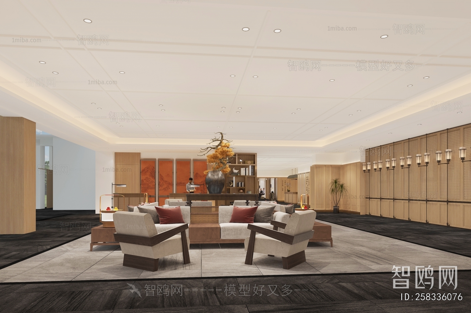New Chinese Style Lobby Hall