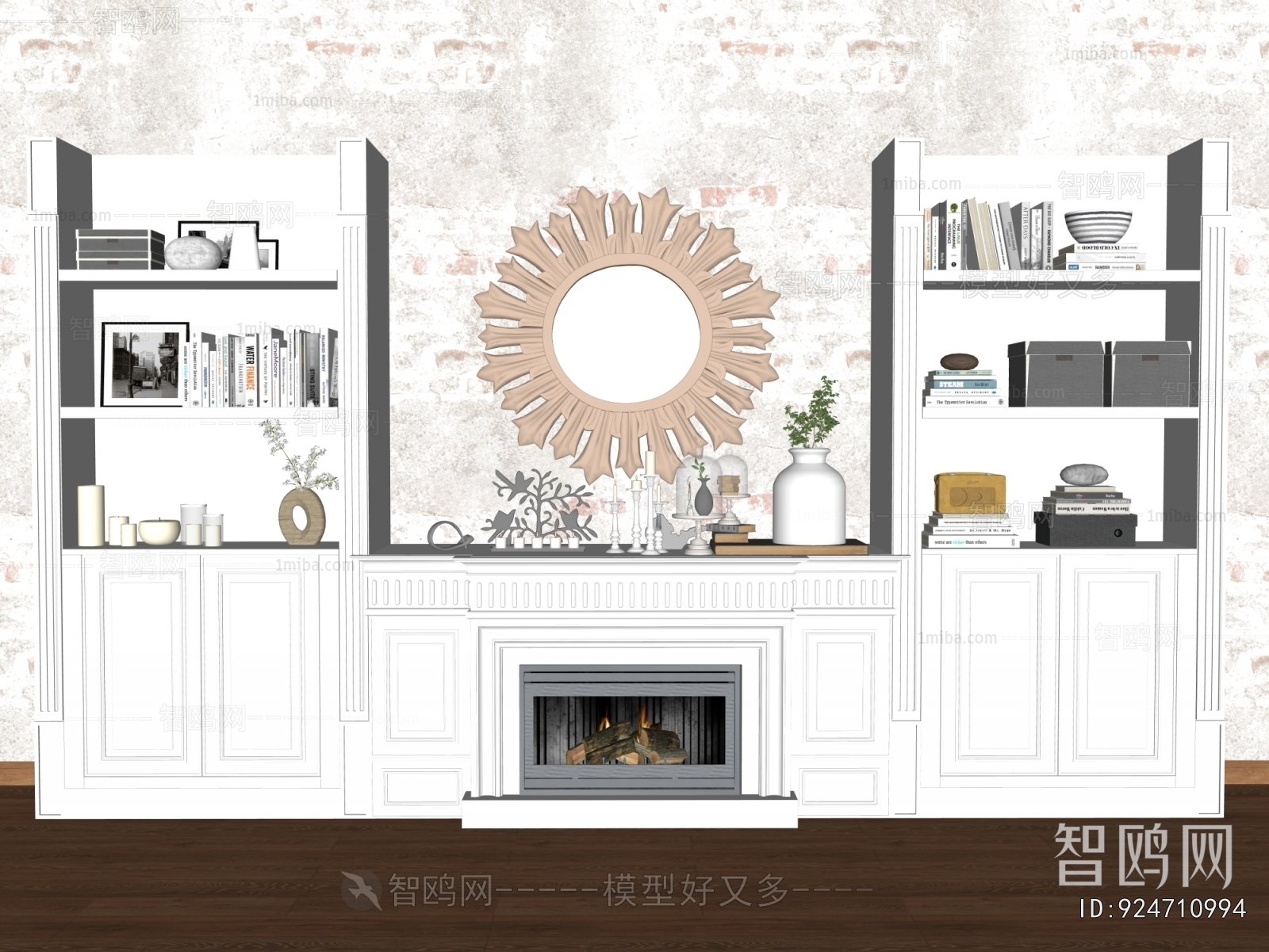 American Style Fireplace