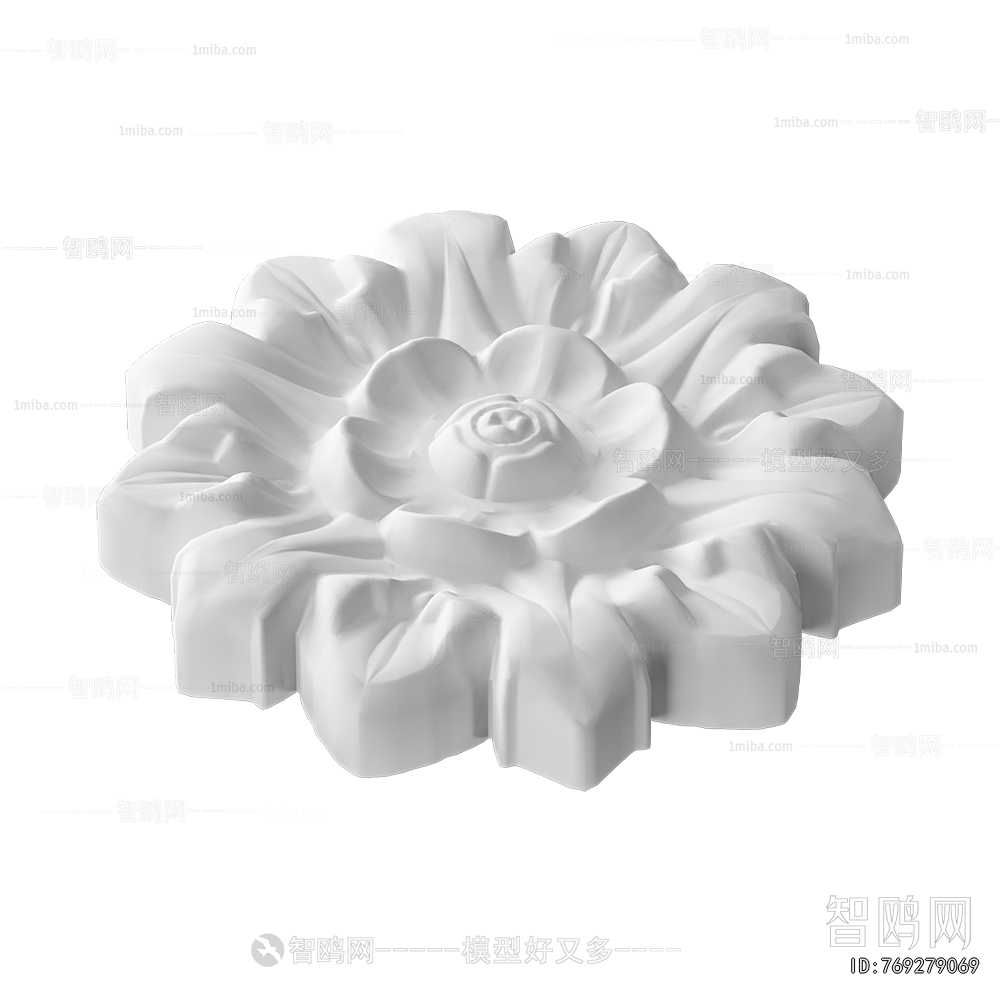 Modern Plaster Carved Top Plate