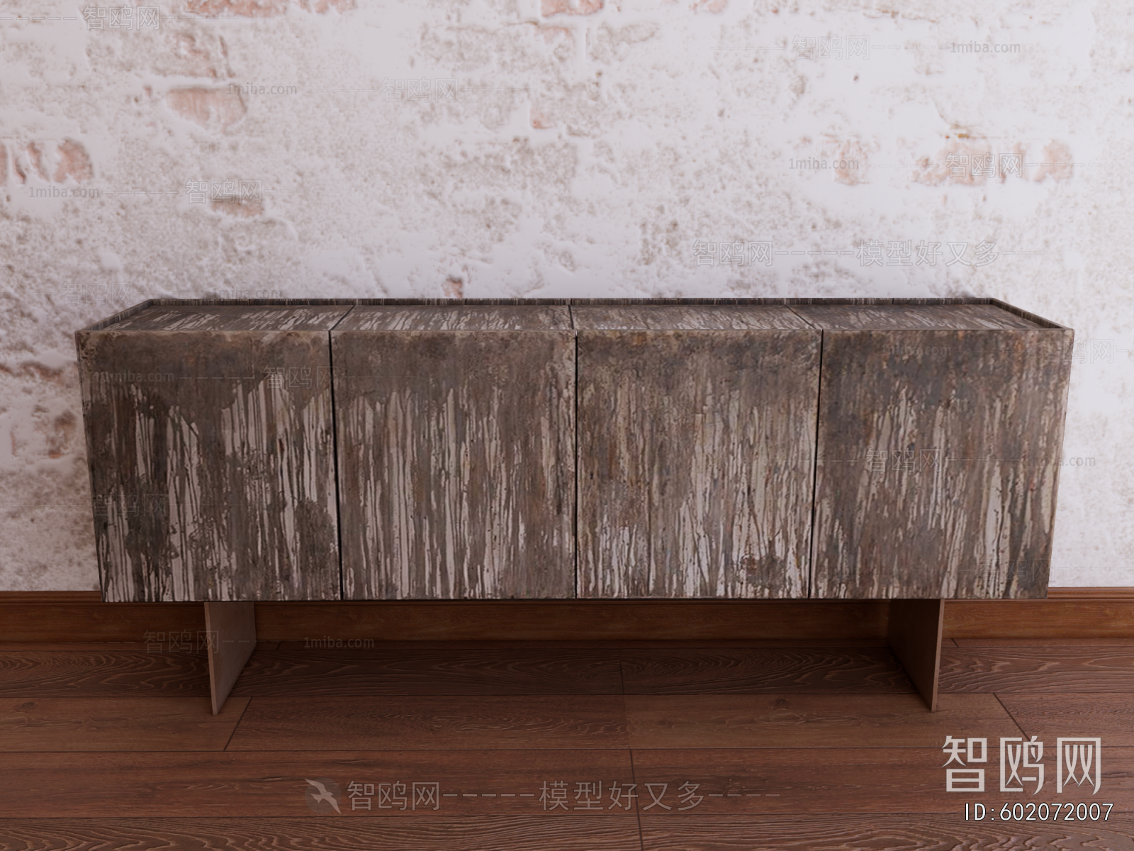 Wabi-sabi Style TV Cabinet