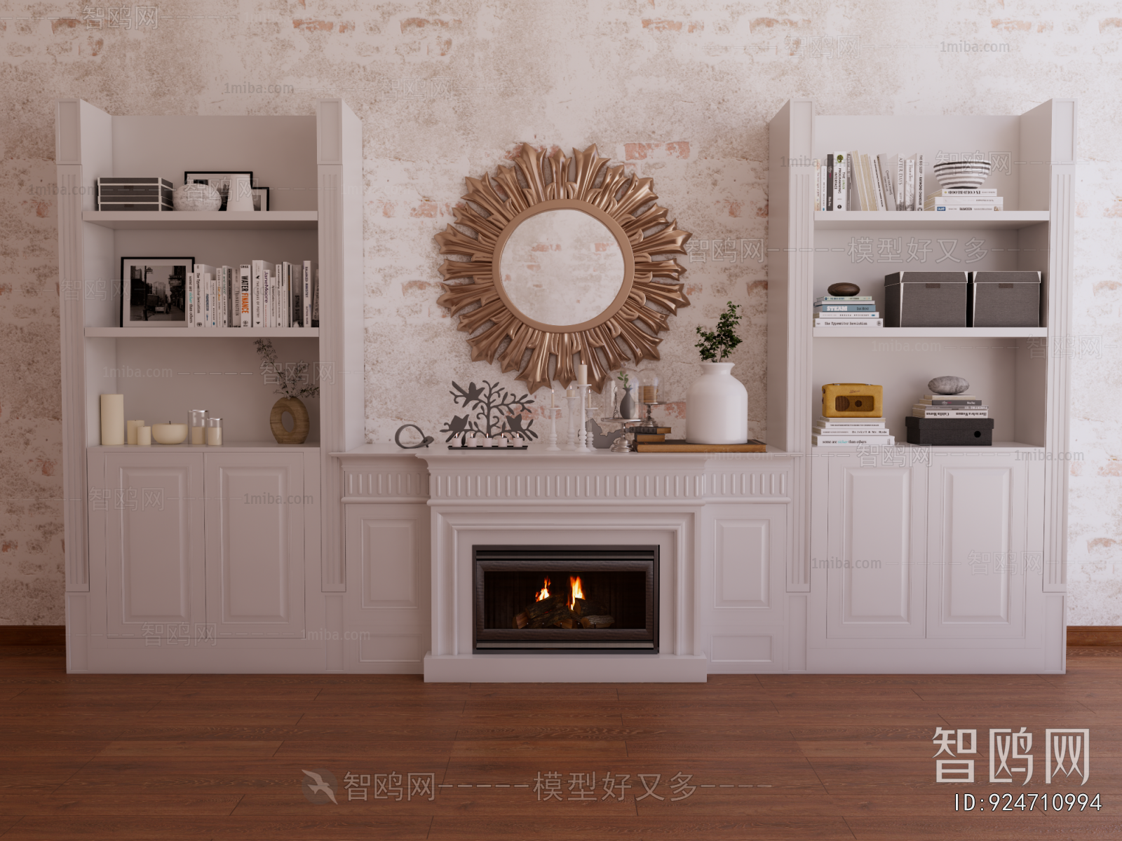 American Style Fireplace