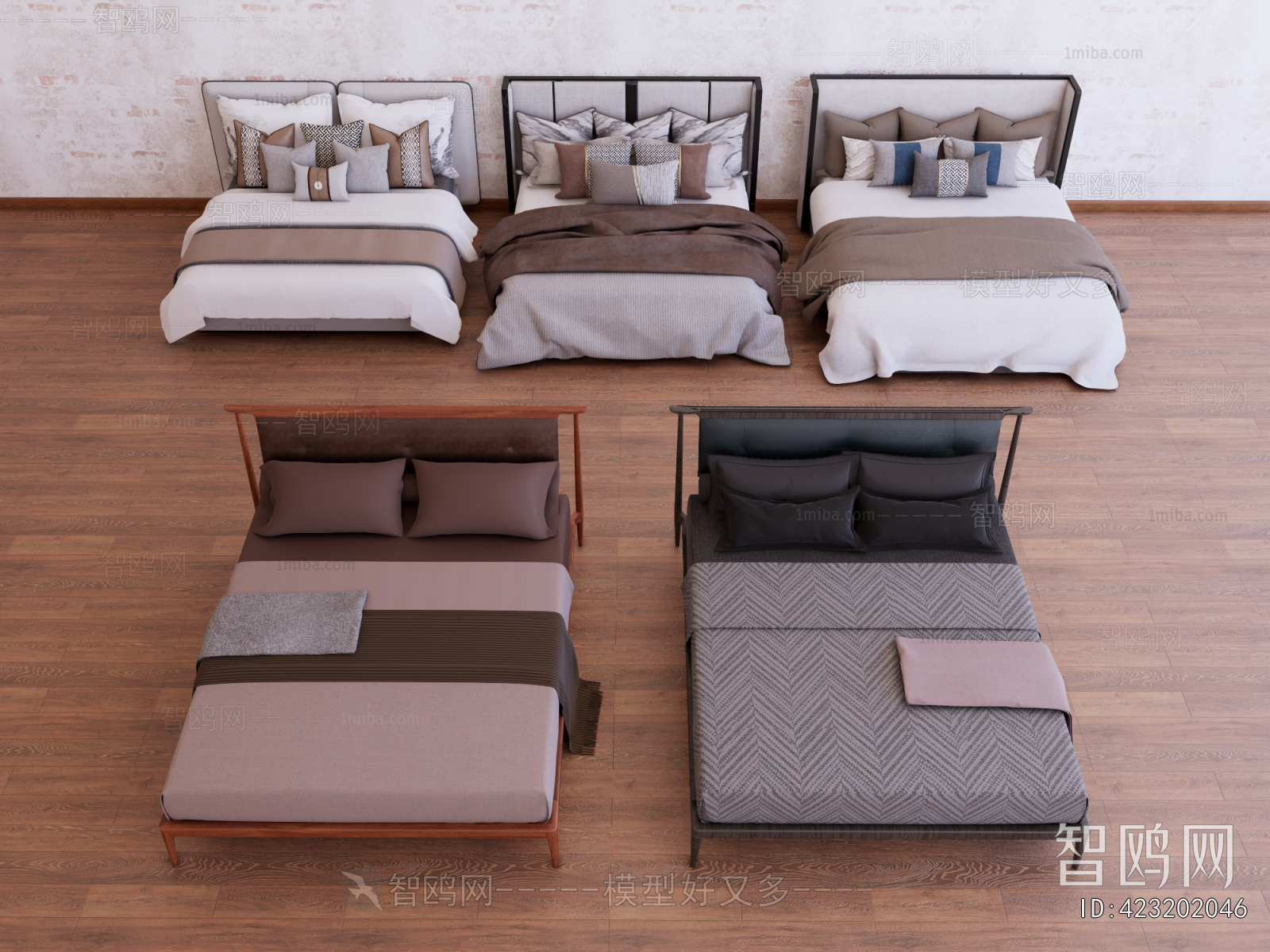 New Chinese Style Double Bed