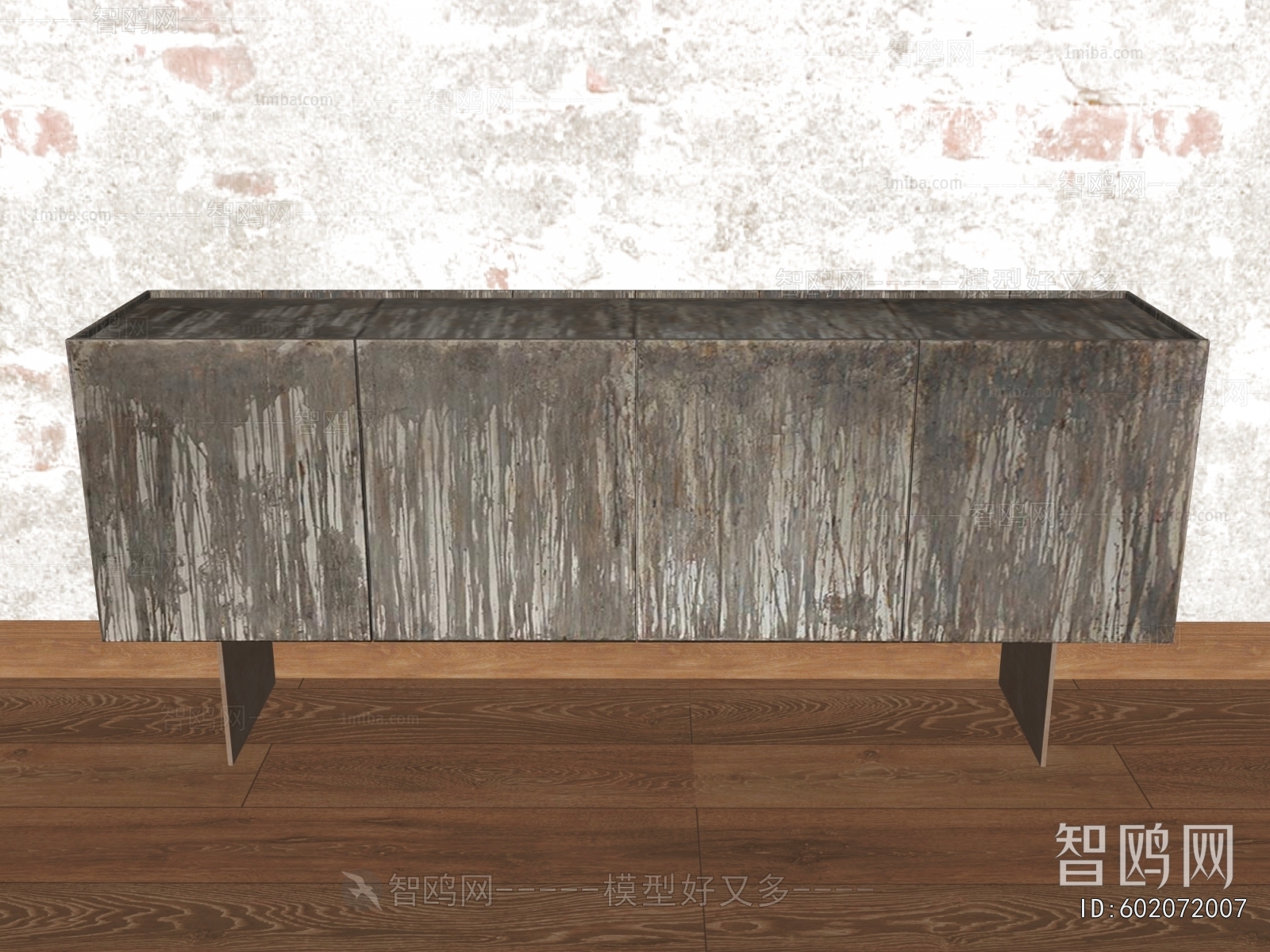 Wabi-sabi Style TV Cabinet