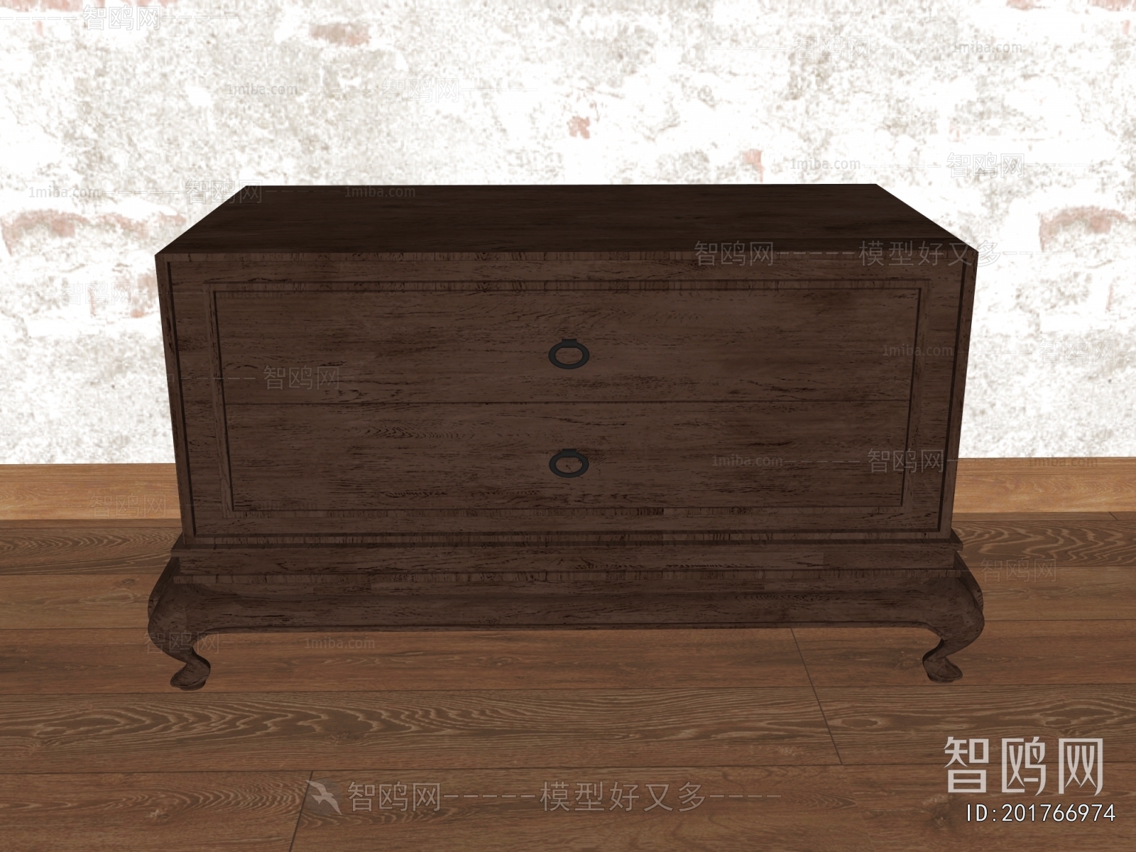 New Chinese Style Bedside Cupboard