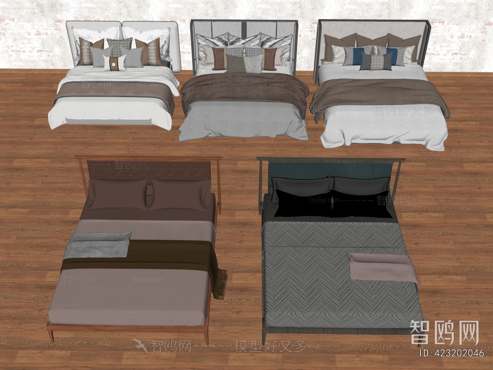 New Chinese Style Double Bed