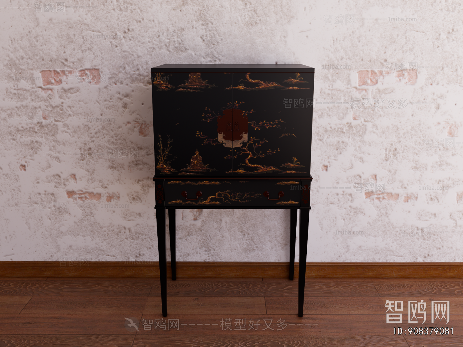 New Chinese Style Side Cabinet