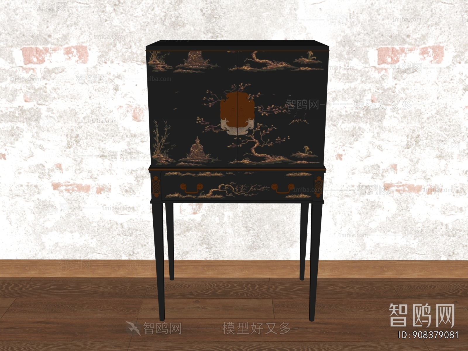 New Chinese Style Side Cabinet