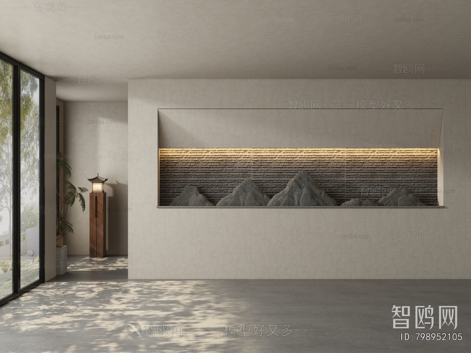 New Chinese Style TV Wall