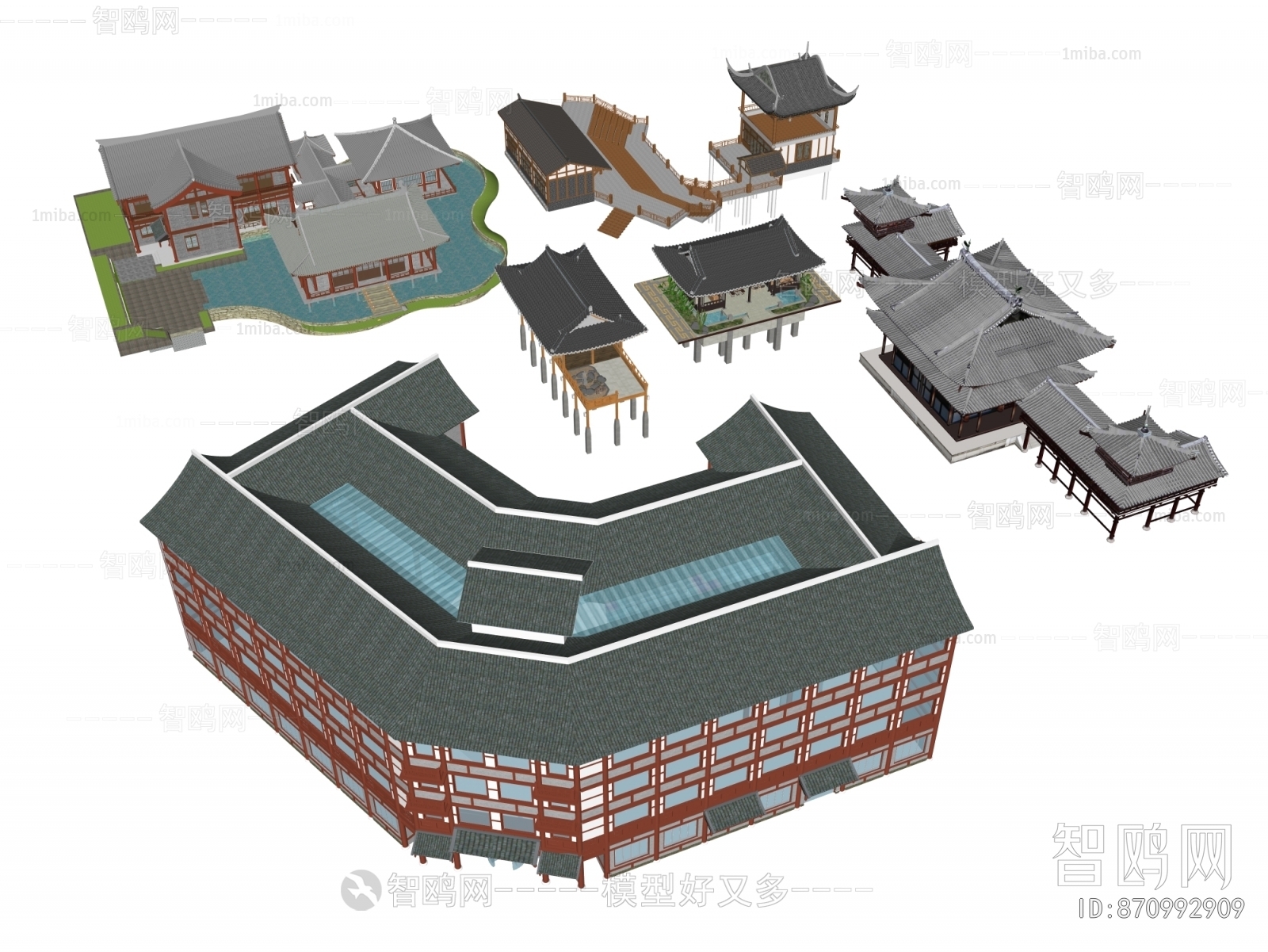 Modern Ancient Architectural Buildings