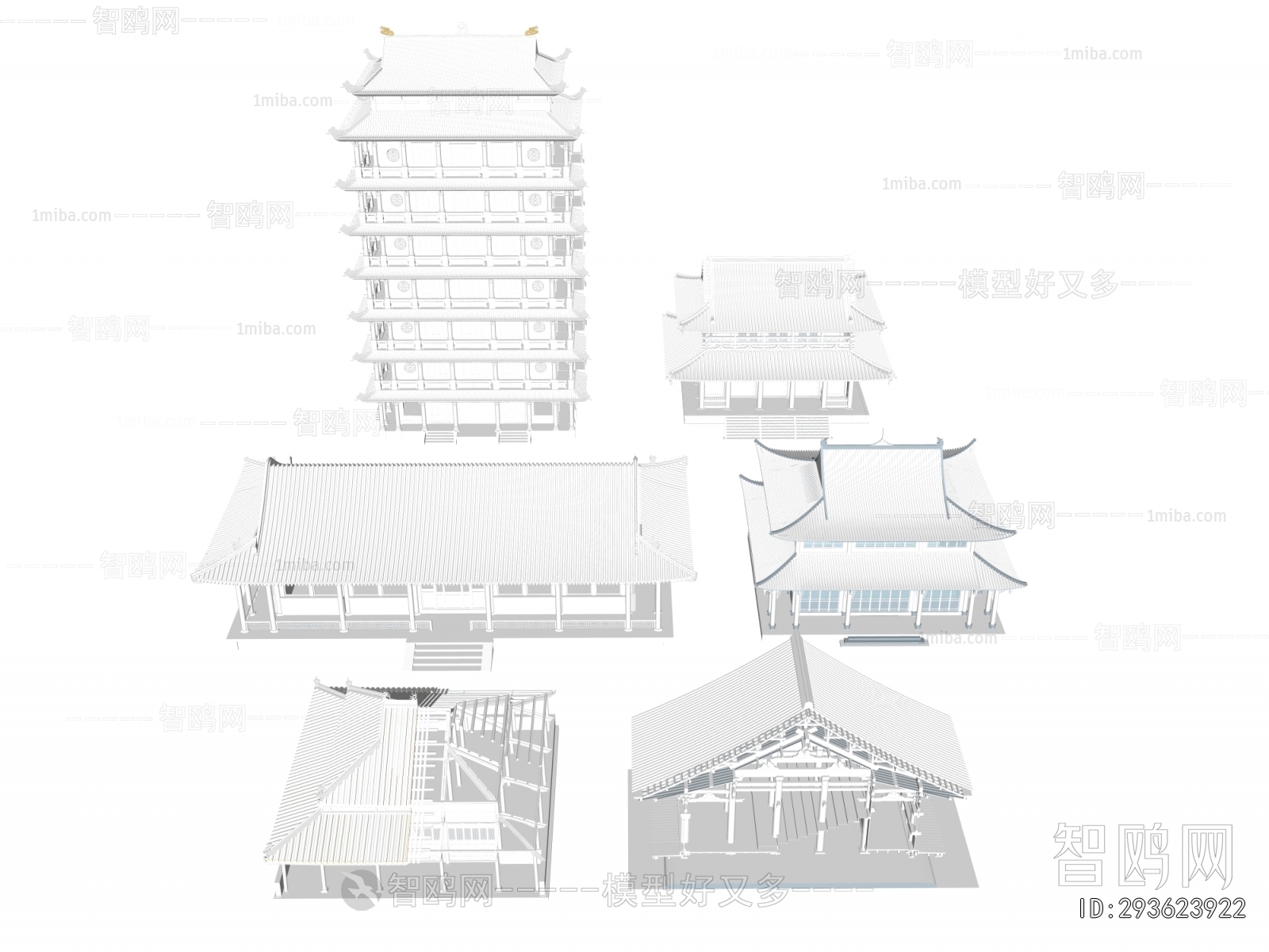 Chinese Style Ancient Architectural Buildings