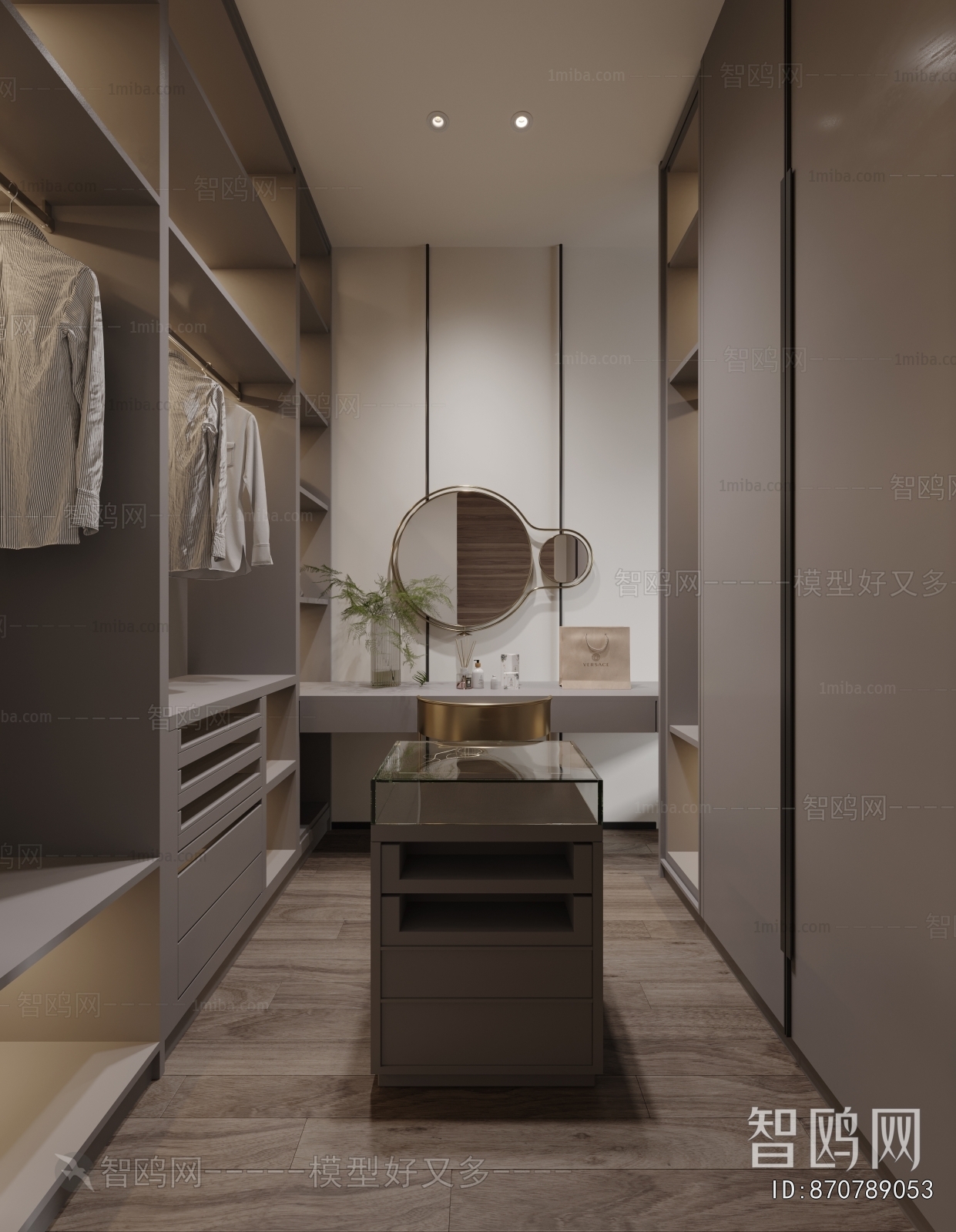 Modern Clothes Storage Area