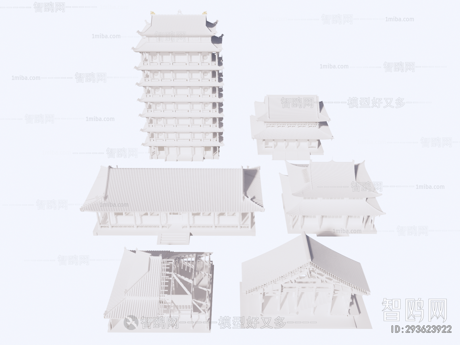 Chinese Style Ancient Architectural Buildings