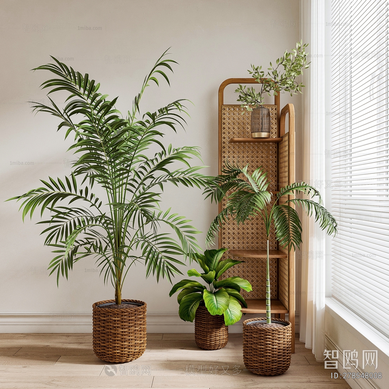 Modern Ground Green Plant Potted Plants