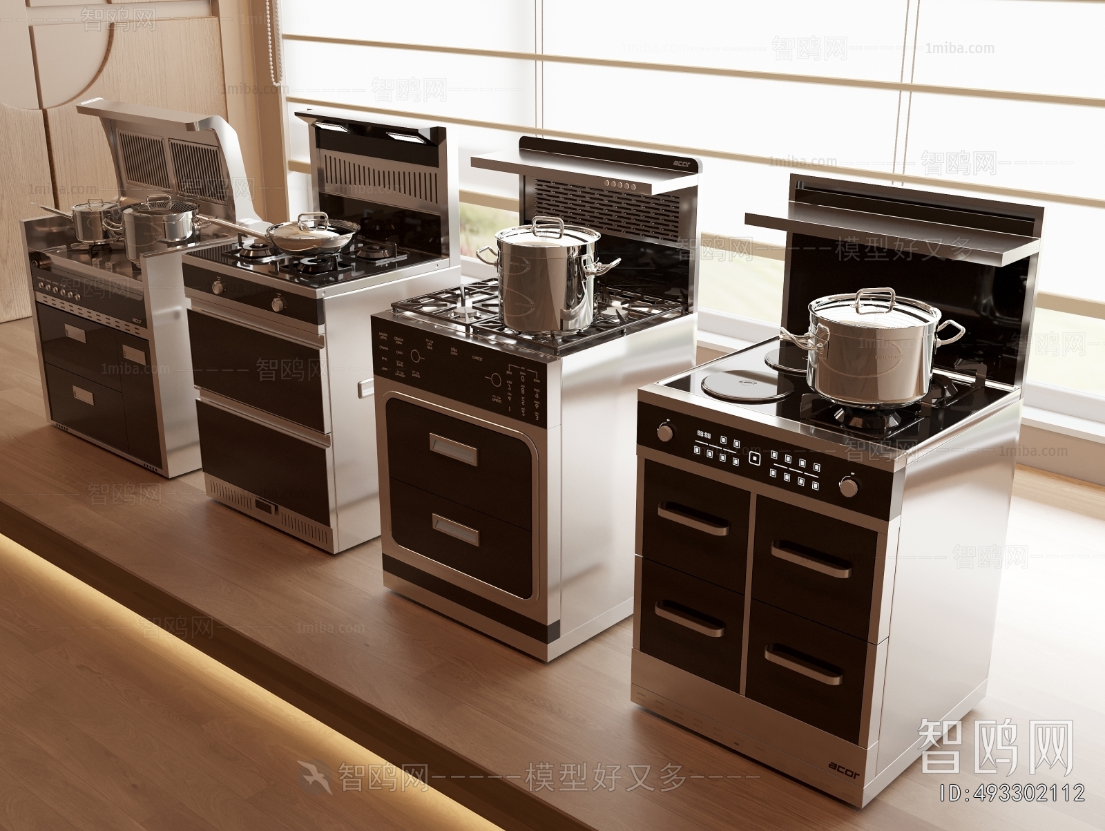 Modern Kitchen Electric Gas Range