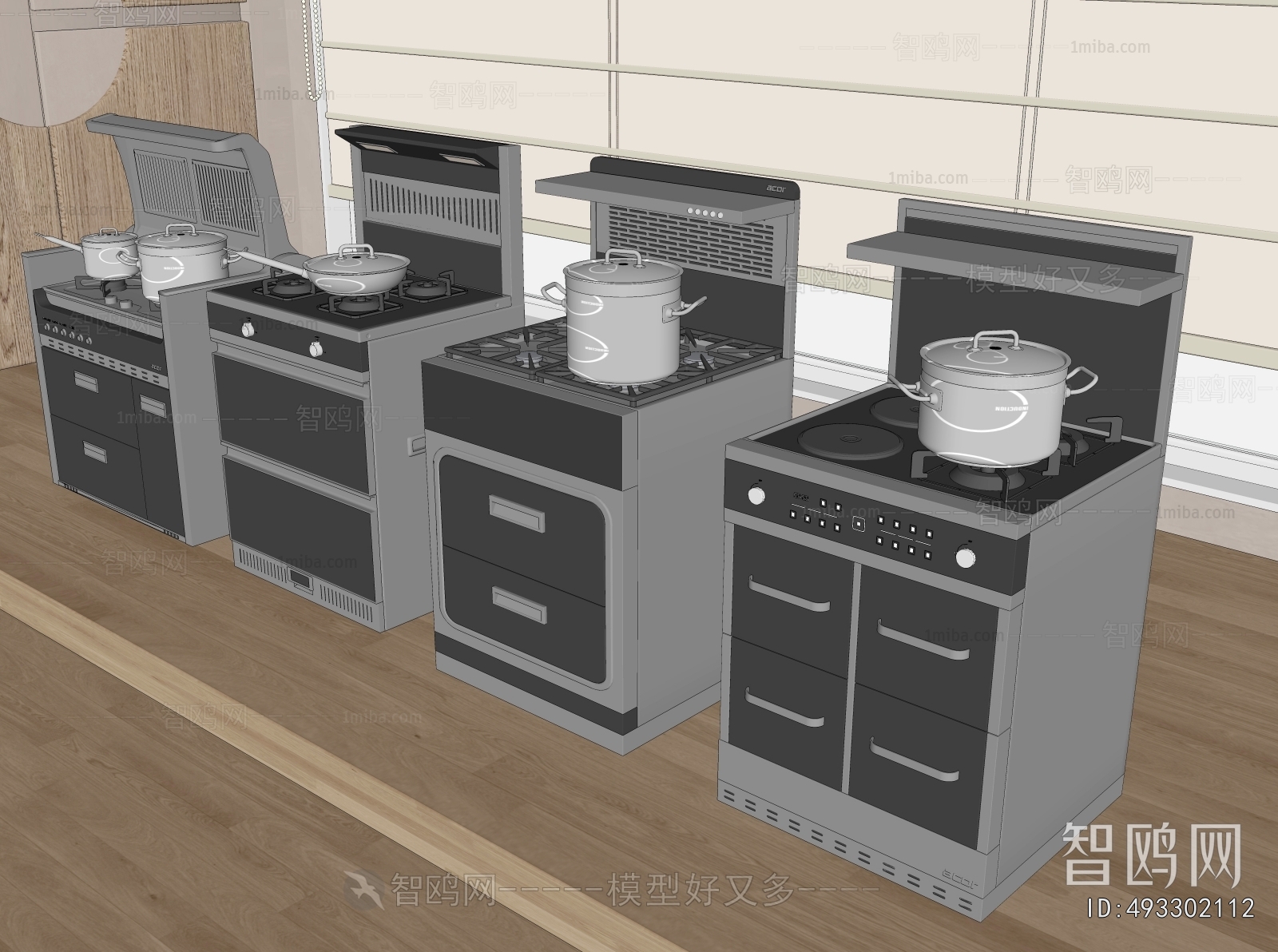 Modern Kitchen Electric Gas Range