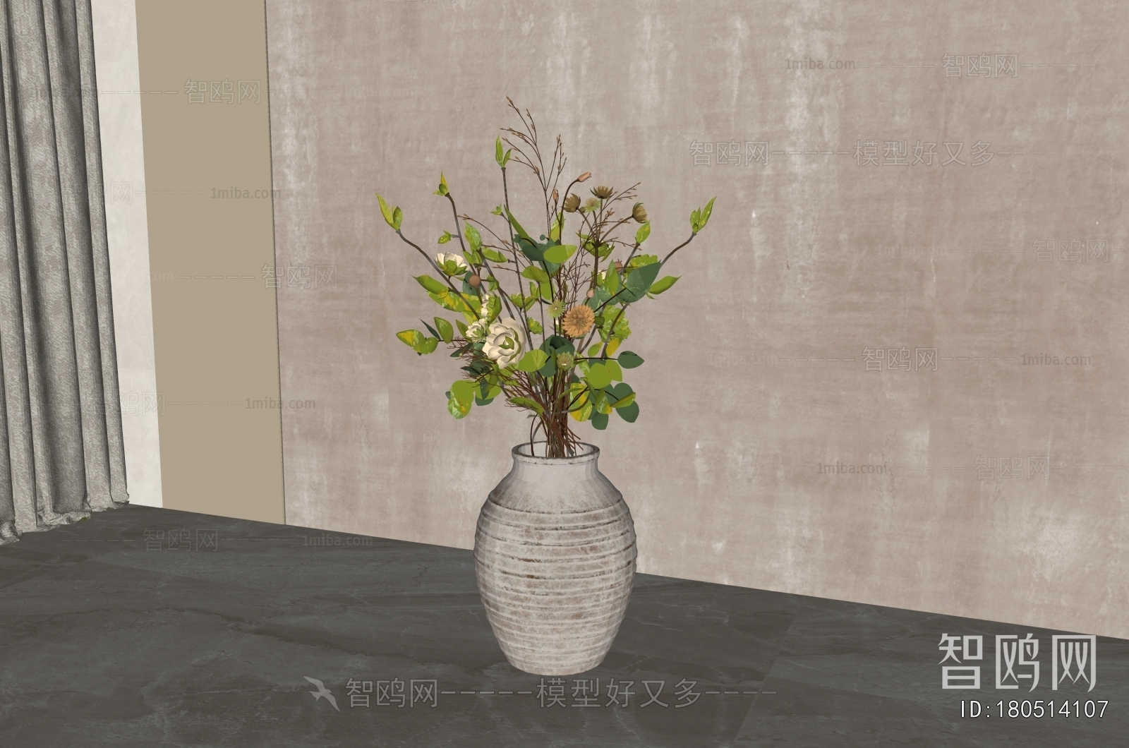 Wabi-sabi Style Flower Arrangement