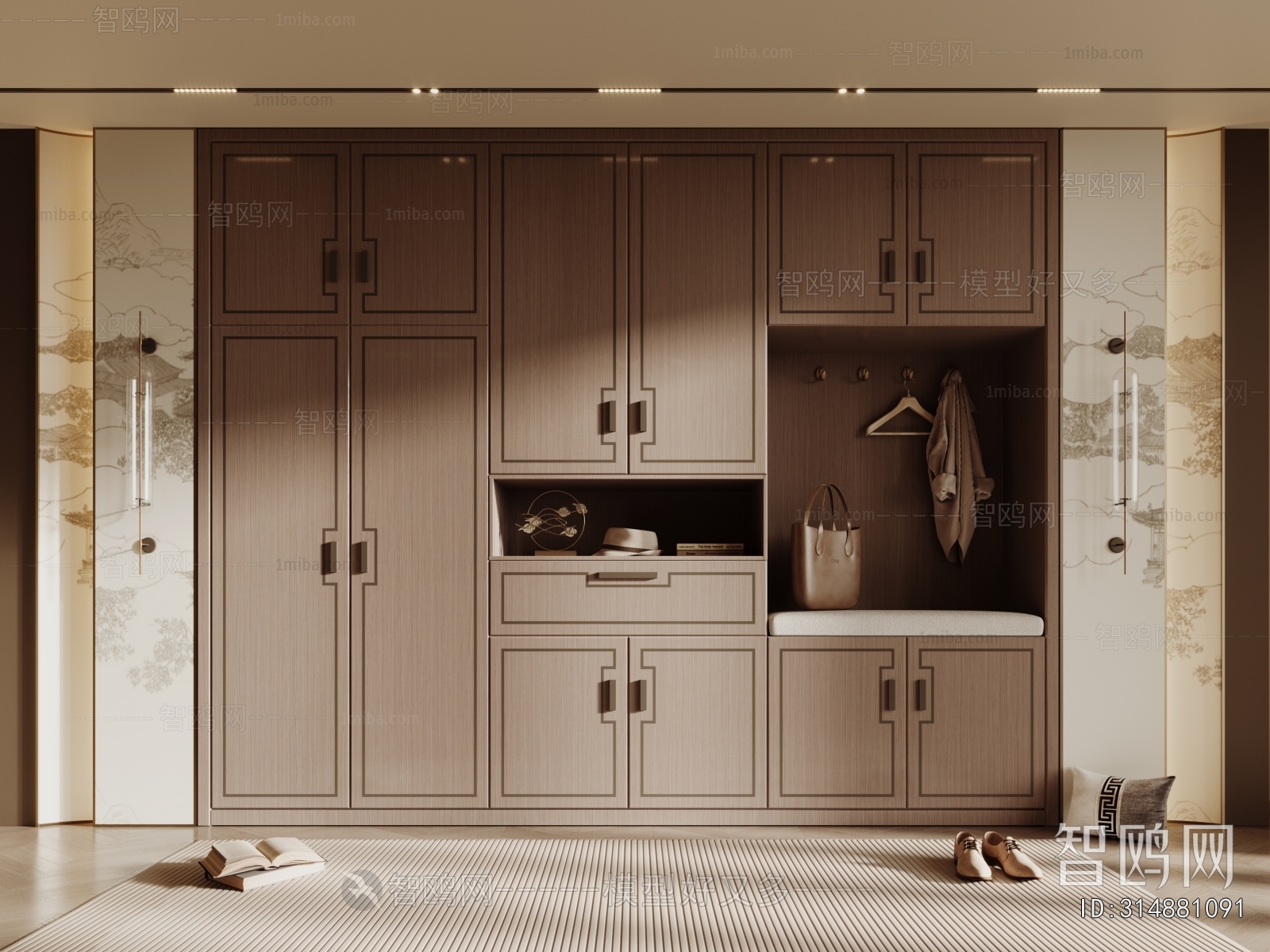 Chinese Style Shoe Cabinet