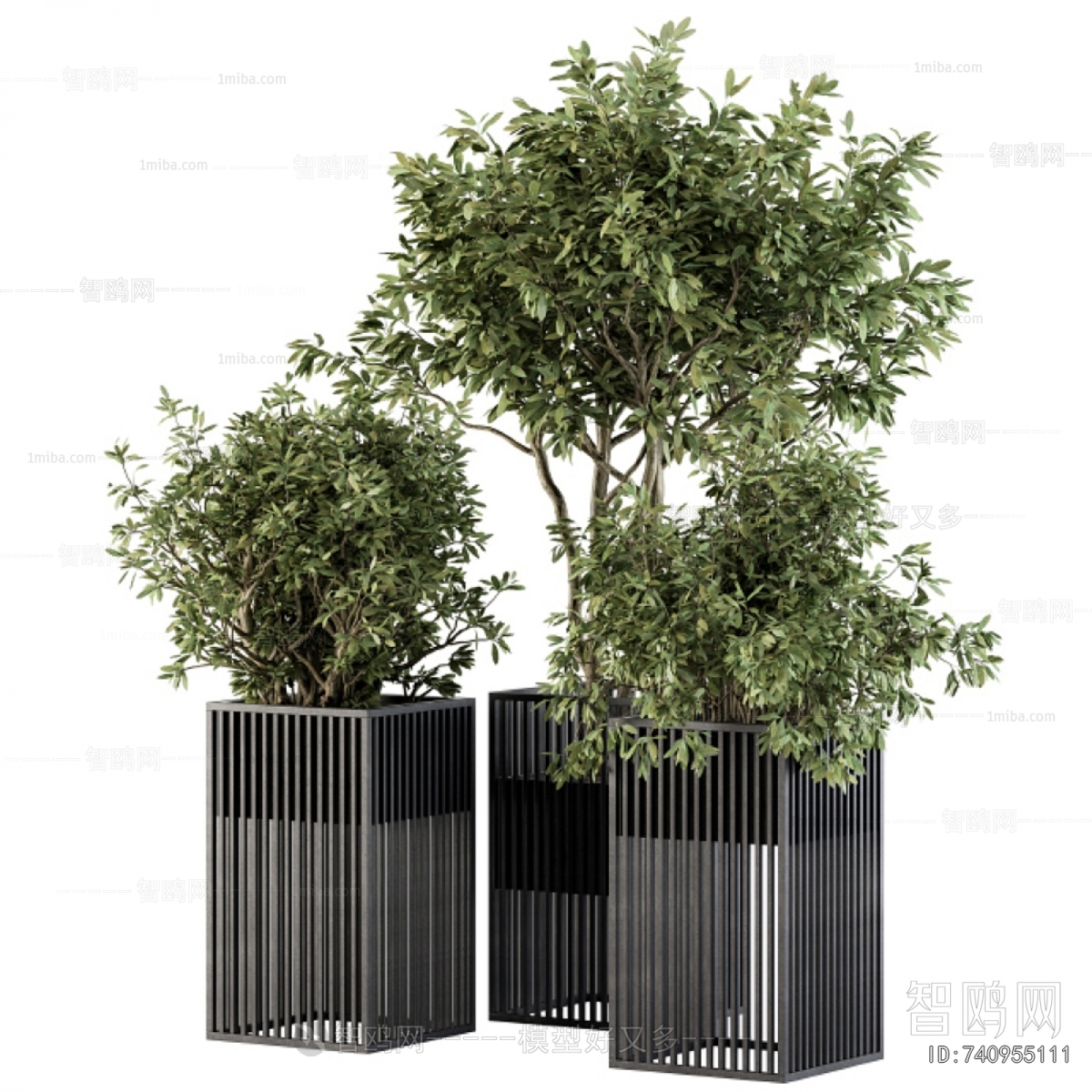 Modern Ground Green Plant Potted Plants