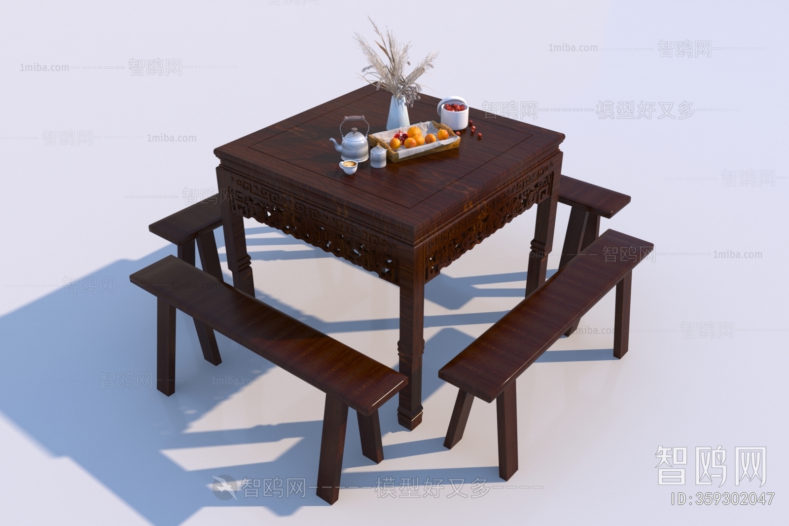 Chinese Style Dining Table And Chairs