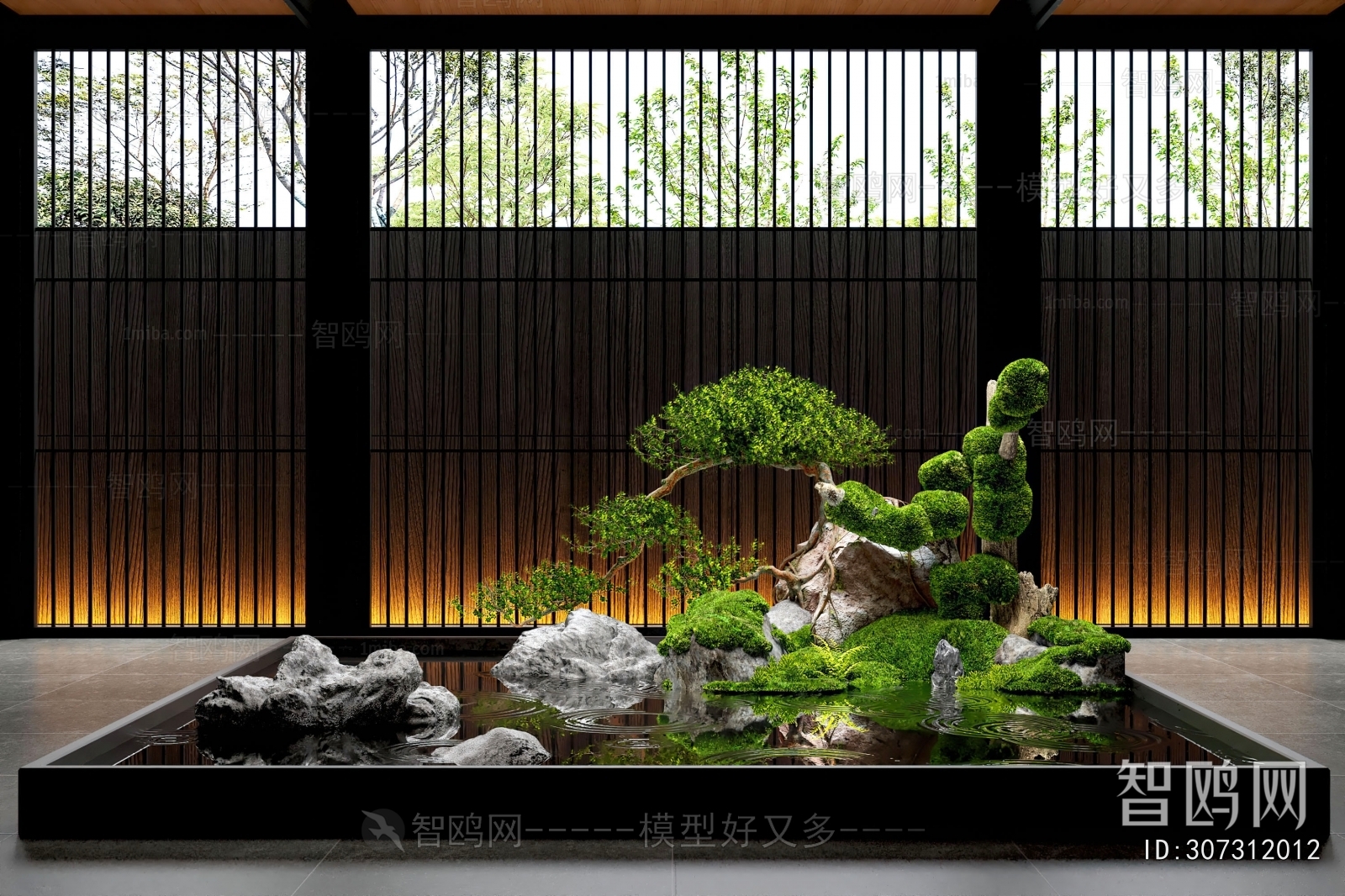 New Chinese Style Plant Landscaping