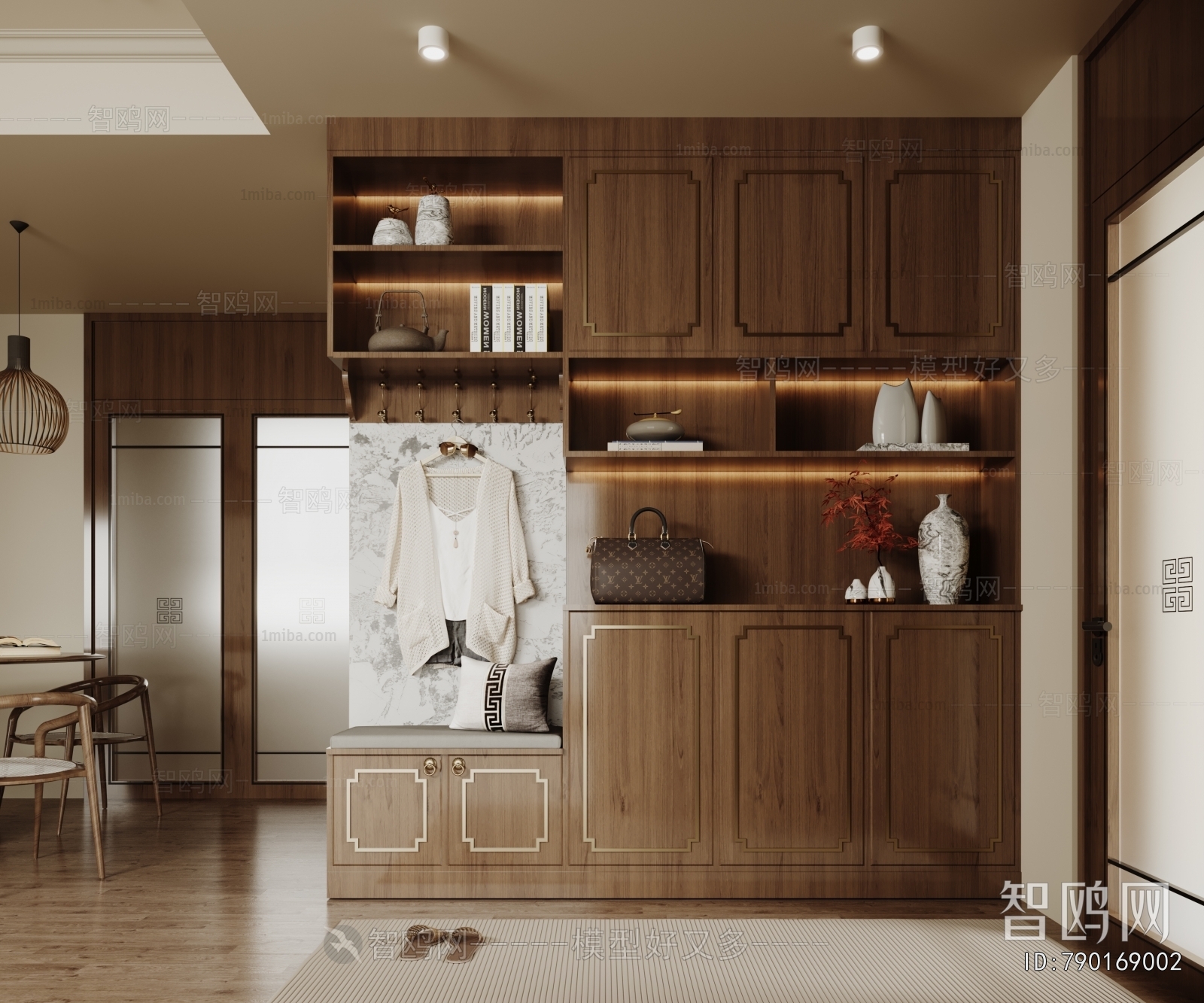 Chinese Style Shoe Cabinet