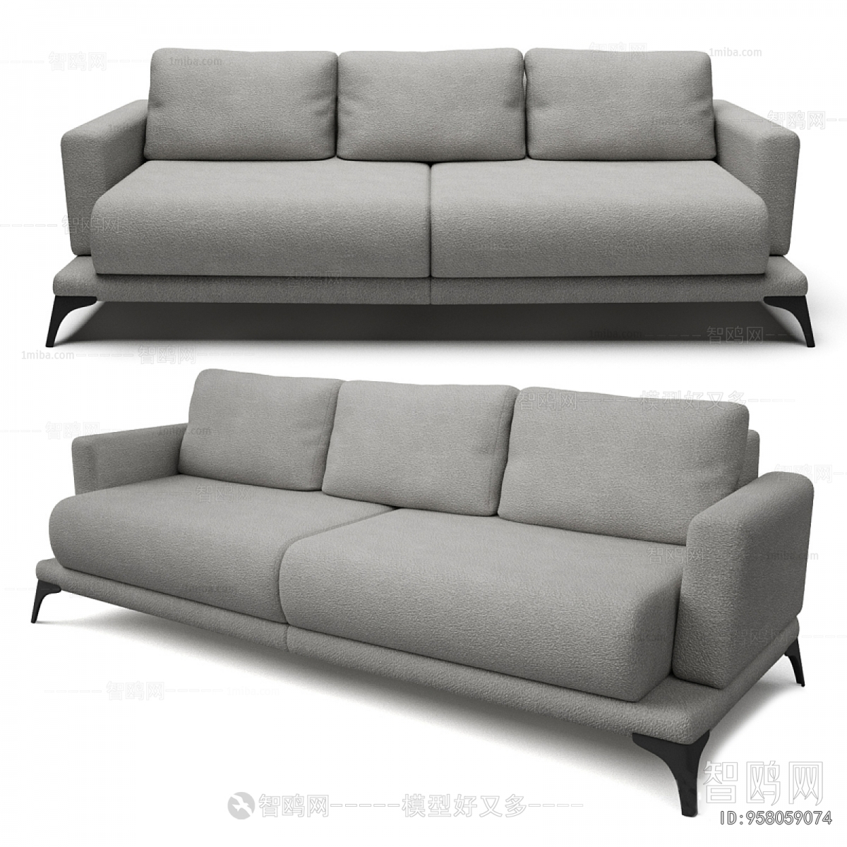 Modern Three-seat Sofa