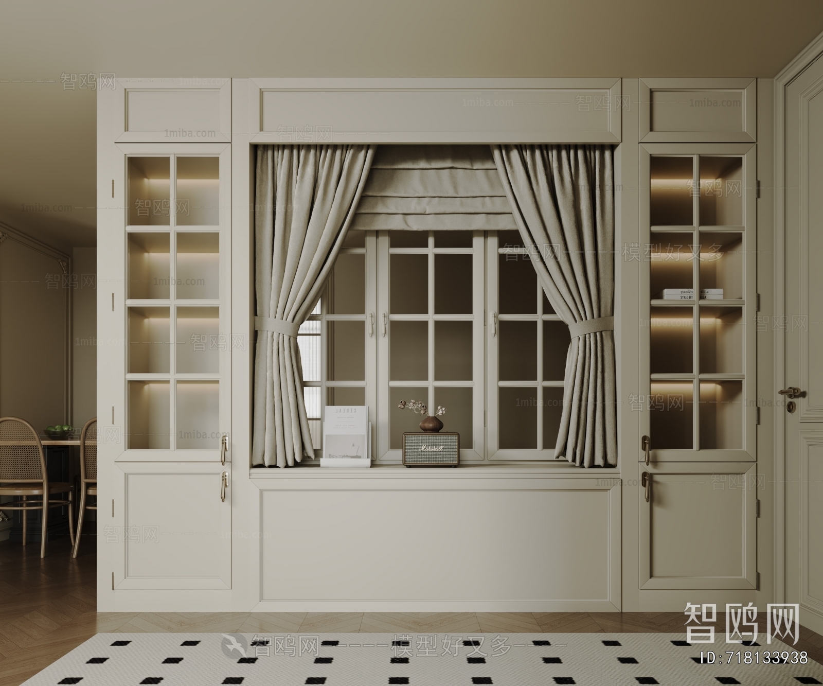 French Style Shoe Cabinet