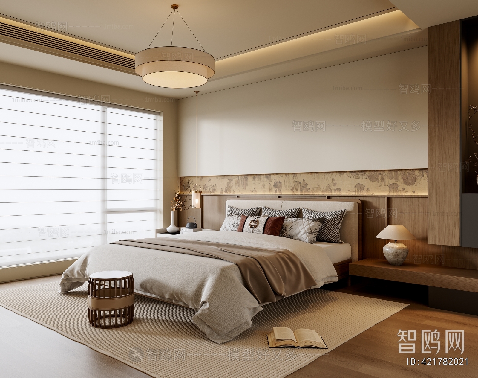 New Chinese Style Bedroom