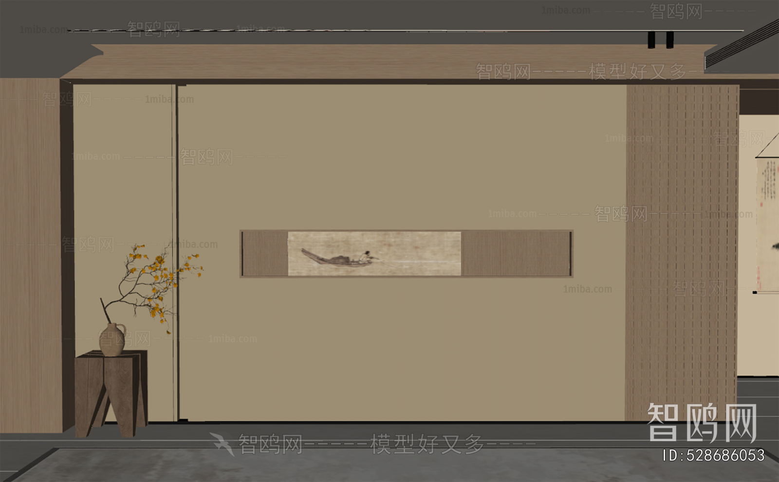 New Chinese Style TV Wall