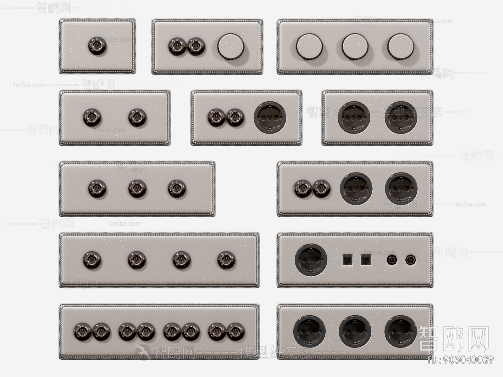 Modern Switch Socket Panel