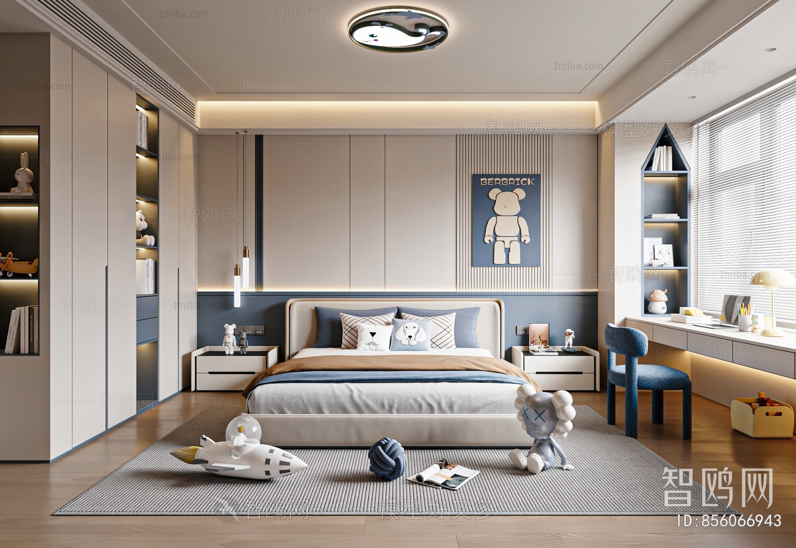 Modern Boy's Room And Son's Room