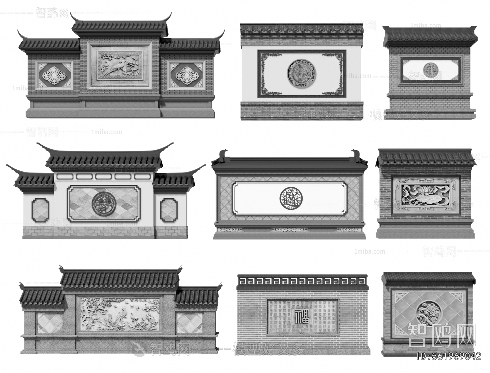 Chinese Style Landscape Wall