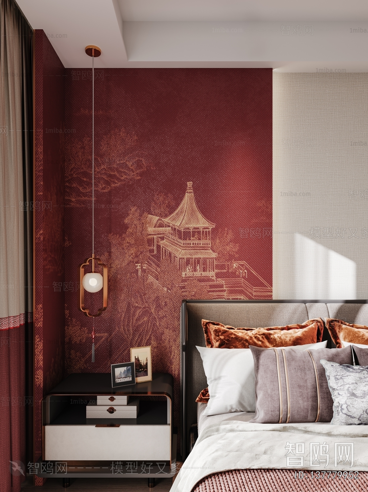 New Chinese Style Bedroom