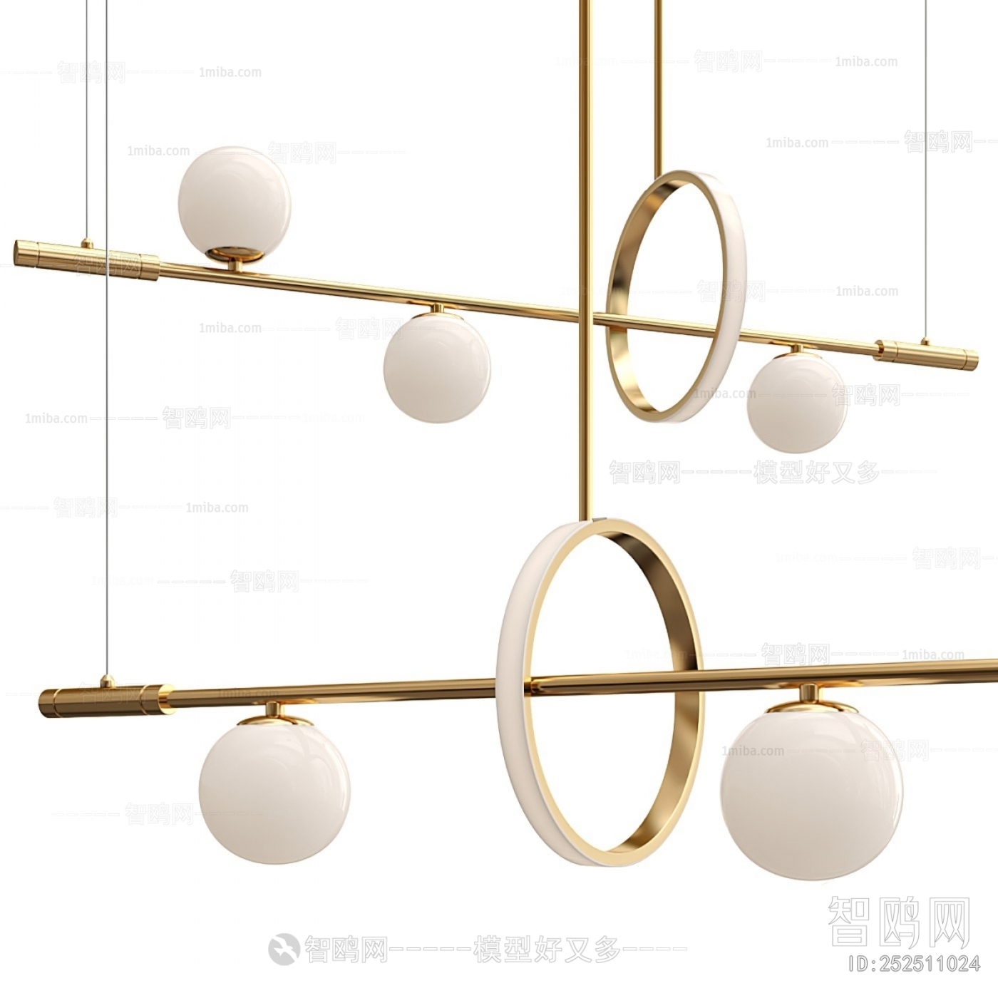 Modern Long Chandelier